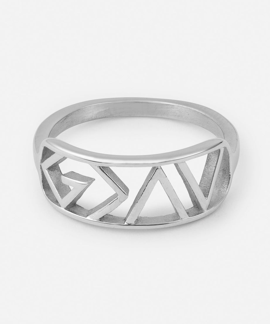 Silver Highs and Lows Statement Ring