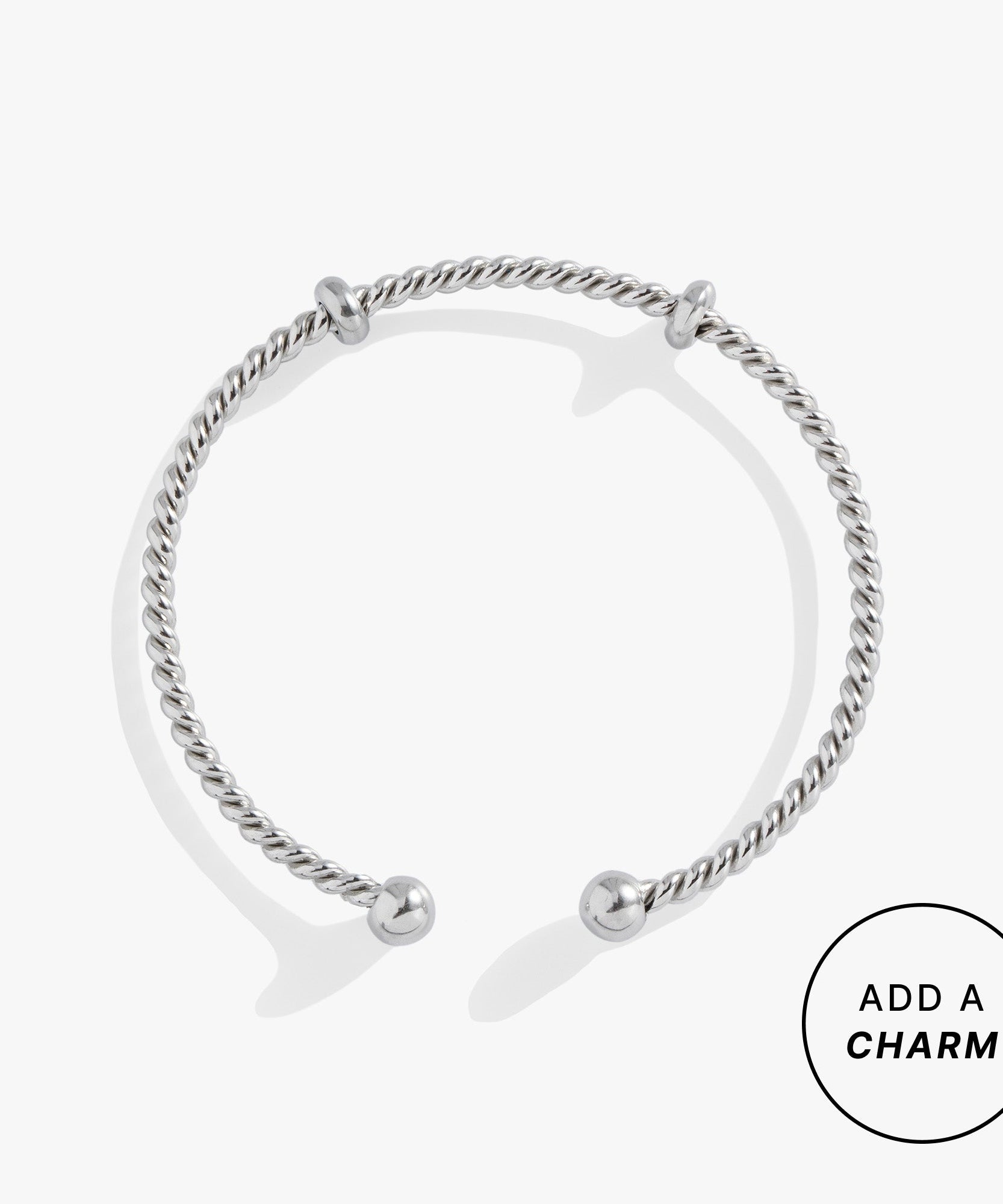 French Rope Charm Bracelet Cuff