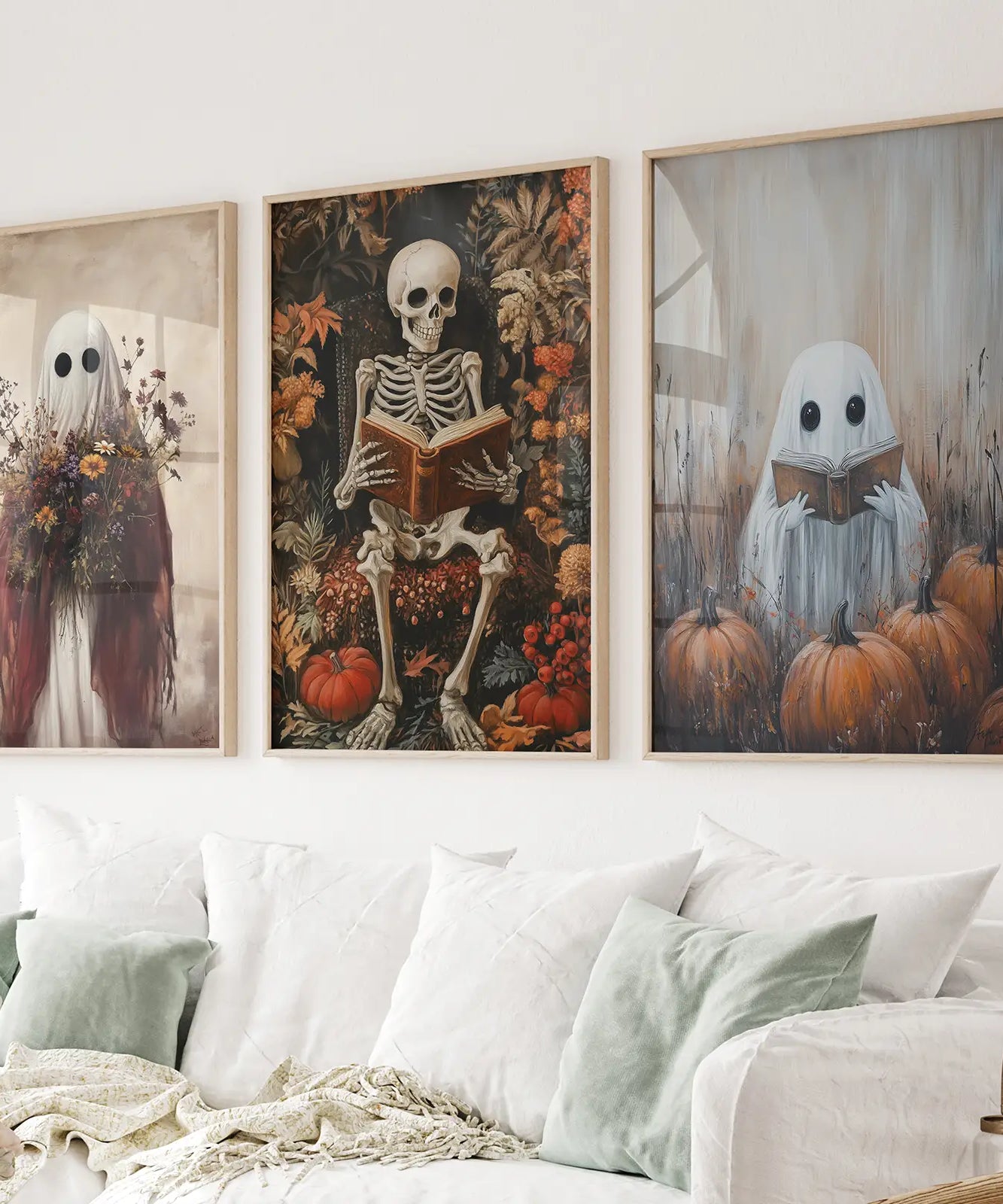 Halloween Skelett Wandkunst Dekorationen Poster