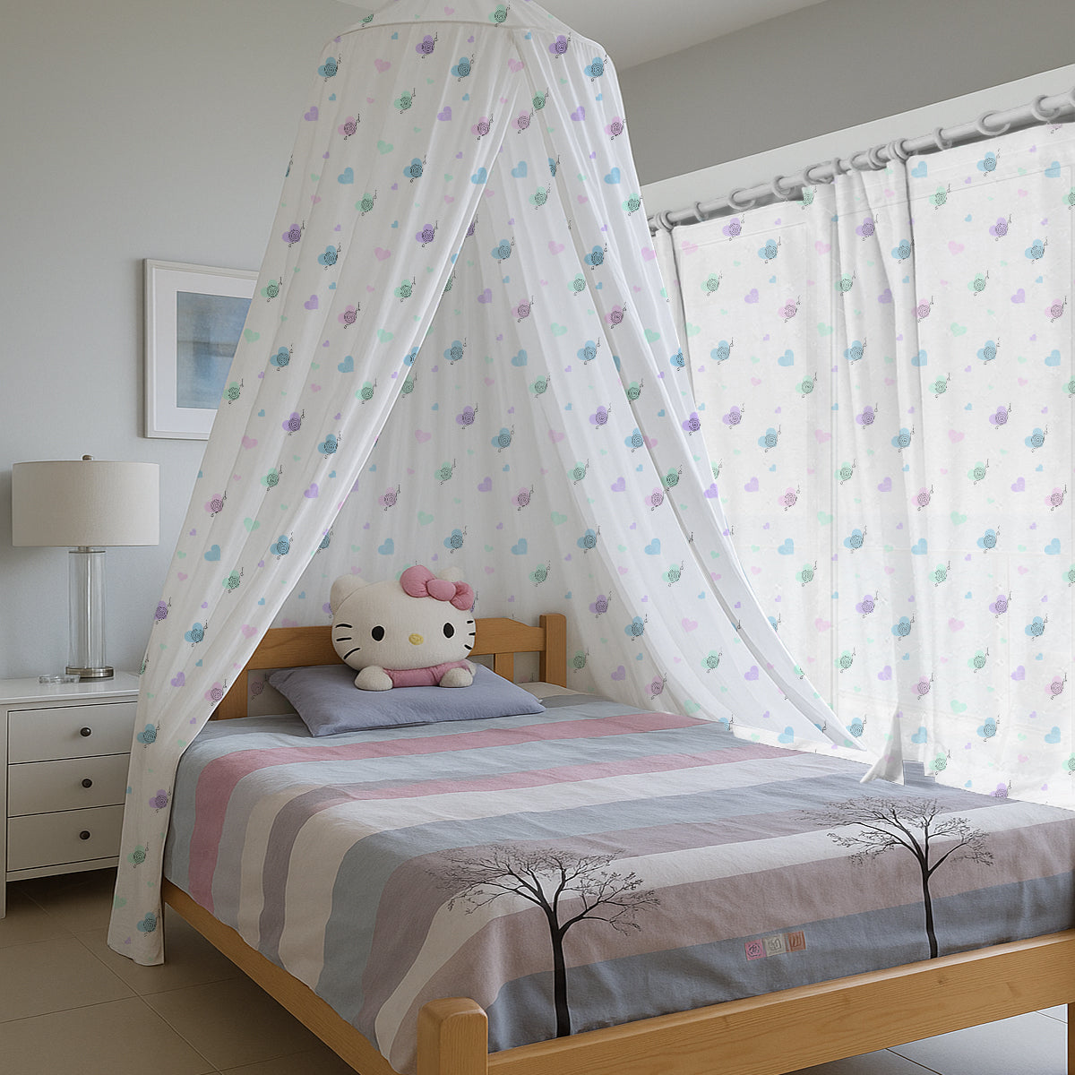 Snail Printed Canopy