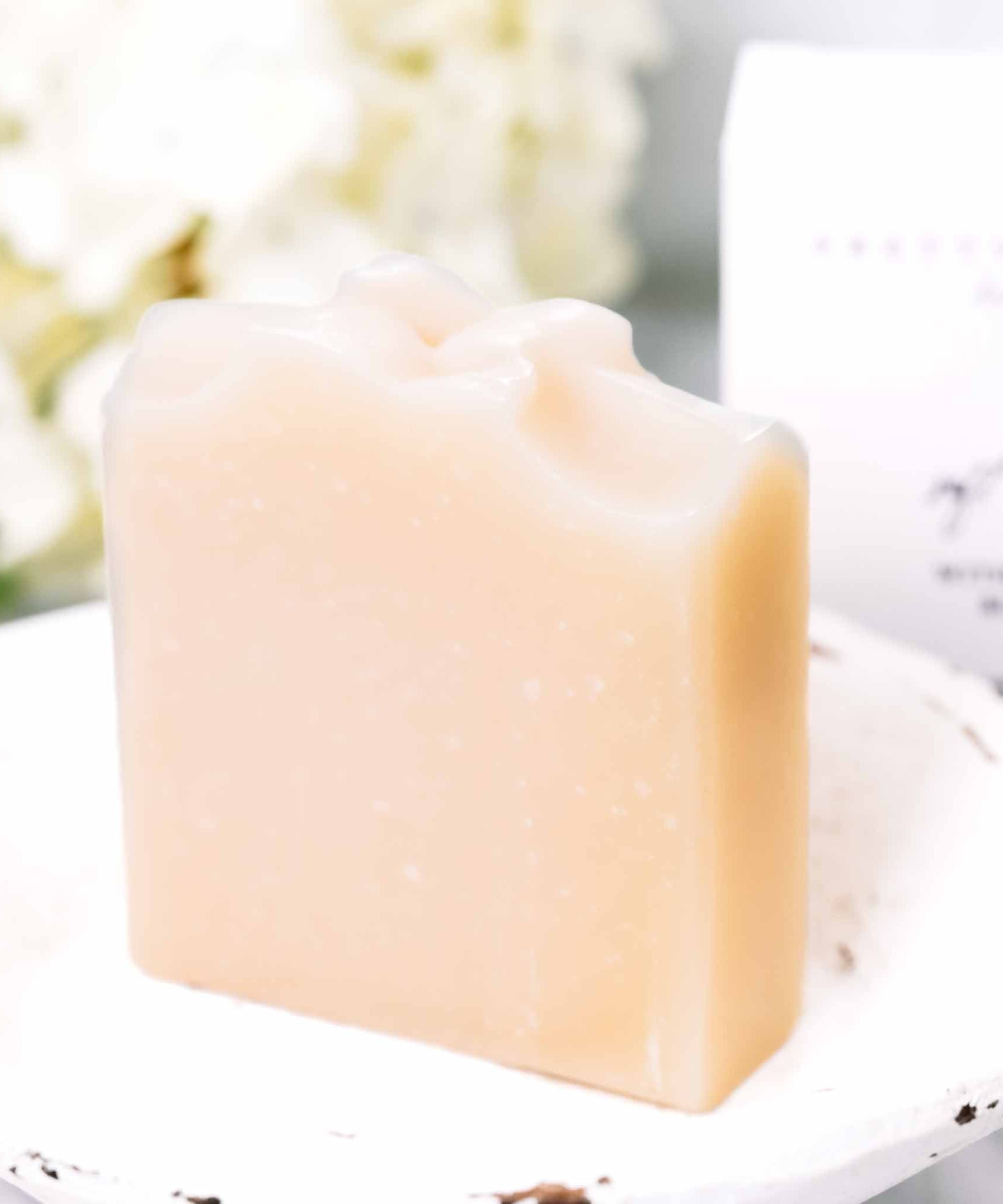 Soft + Gentle Buttermilk Soap Made for Sensitive Skin Fragrance Free Handmade Tallow and Goat Milk Soap Bar