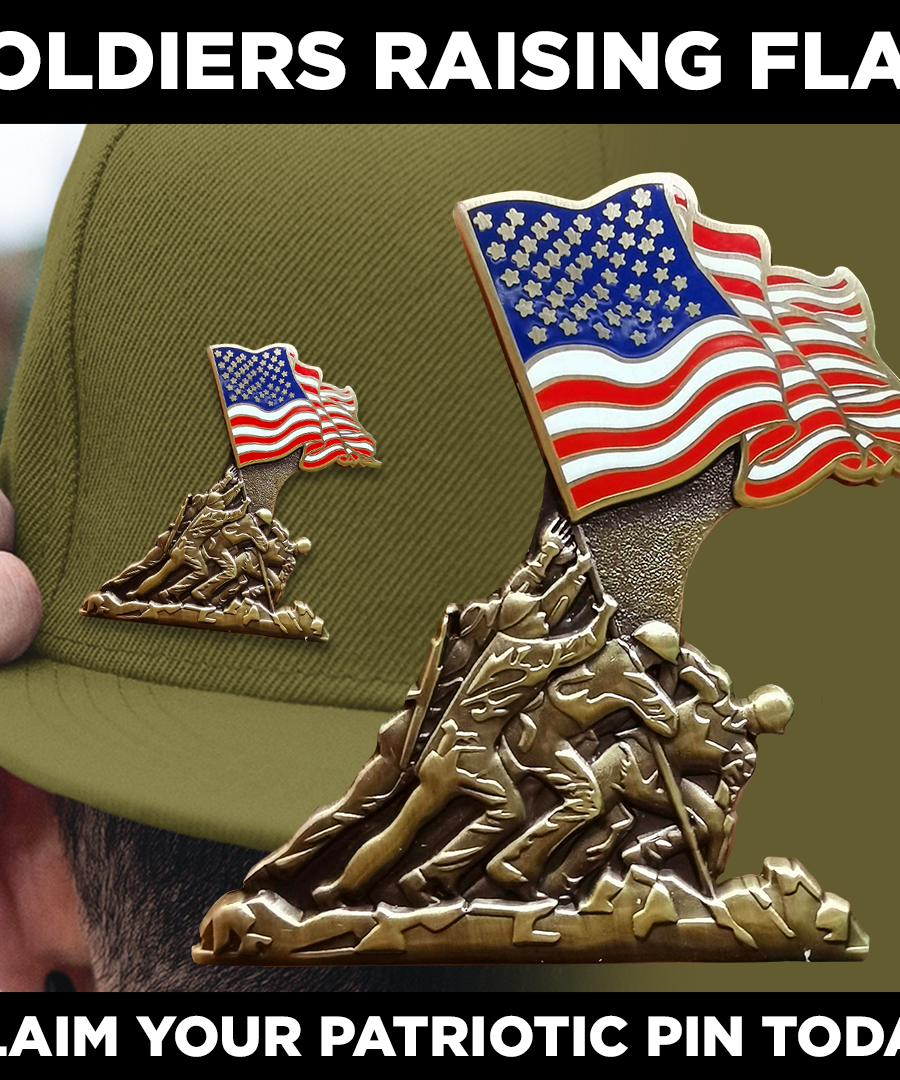 Iwo Jima 80. Jubiläum Emaille-Pin