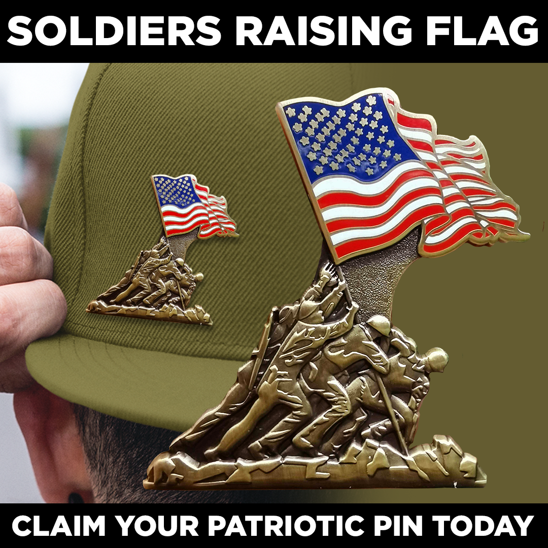 Iwo Jima 80. Jubiläum Emaille-Pin