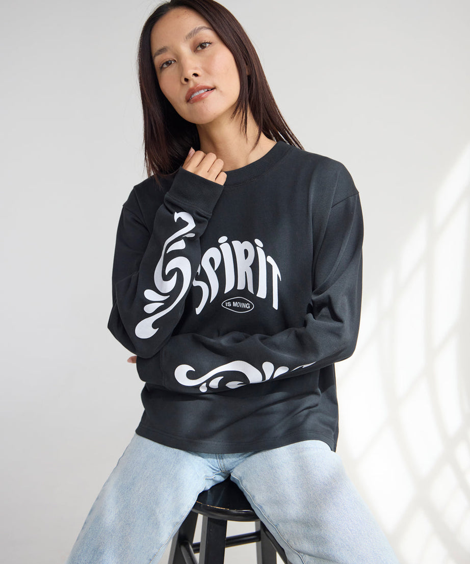 Spirit Is Moving LS Heavyweight Tee