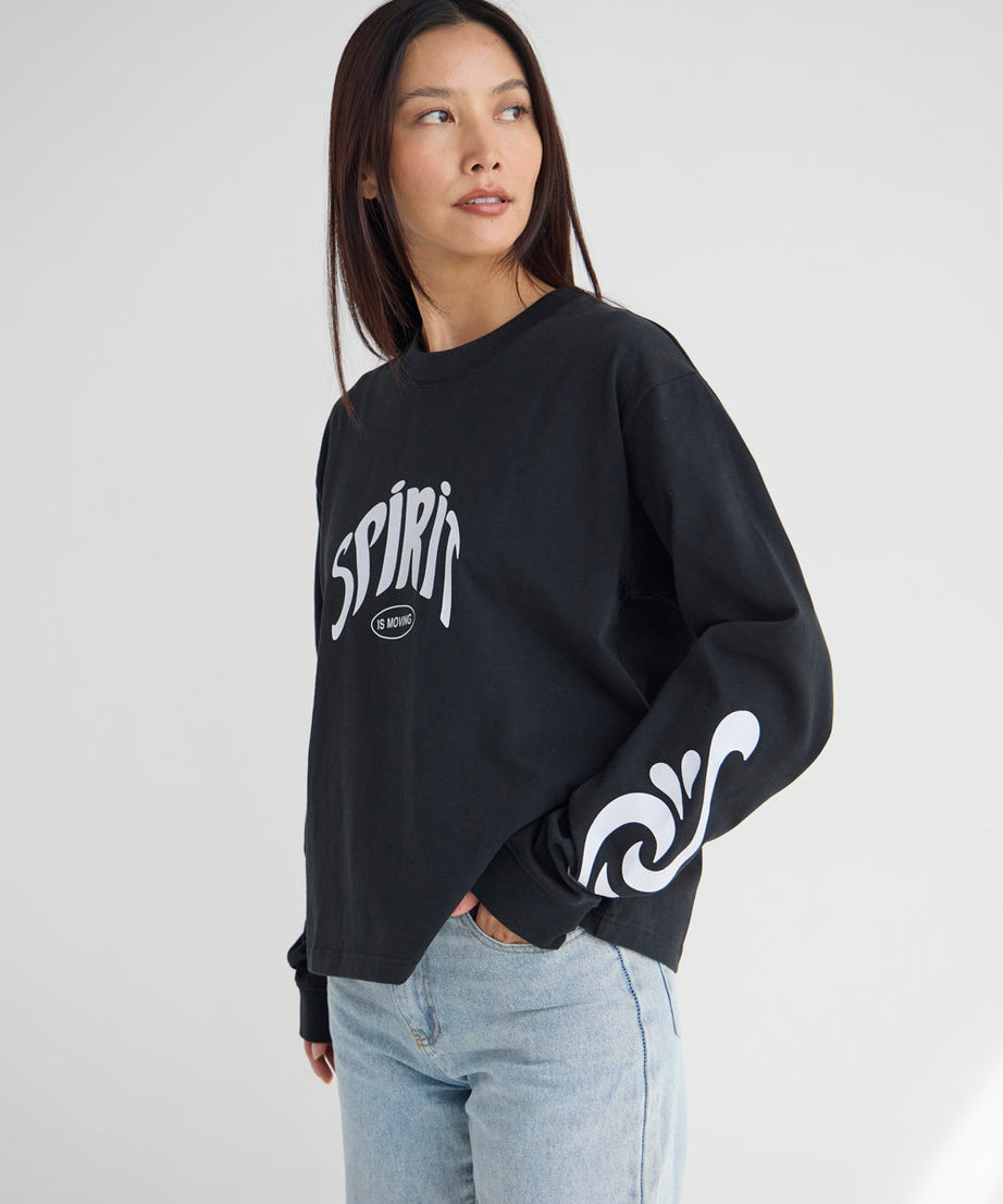 Spirit Is Moving LS Heavyweight Tee