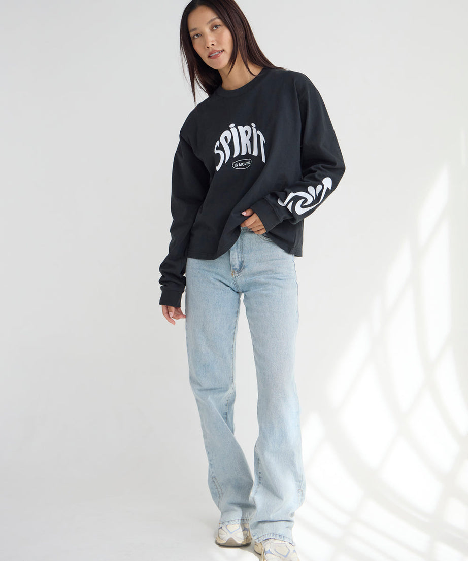Spirit Is Moving LS Heavyweight Tee