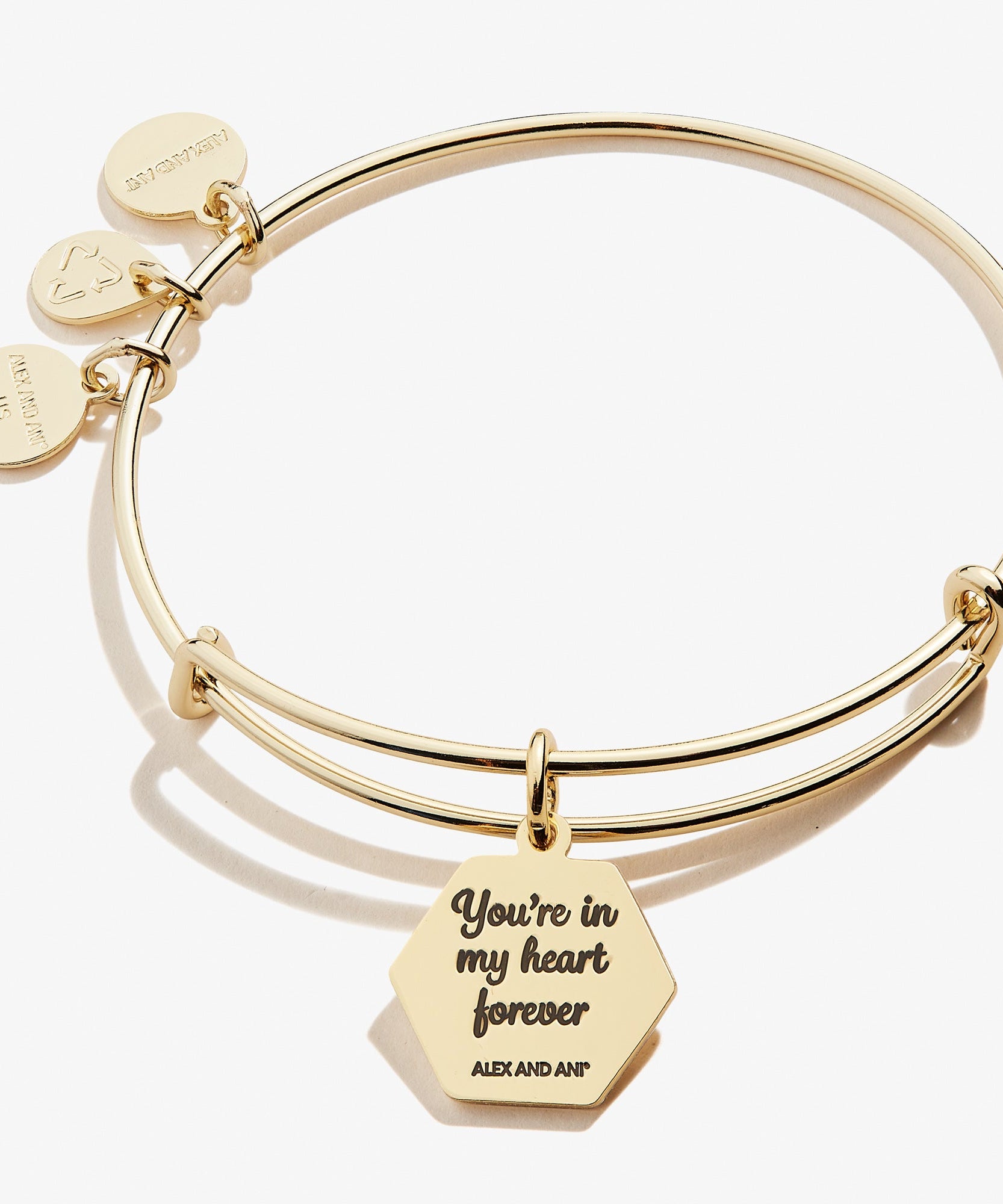 Stepmom 'You're In My Heart Forever' Charm Bangle