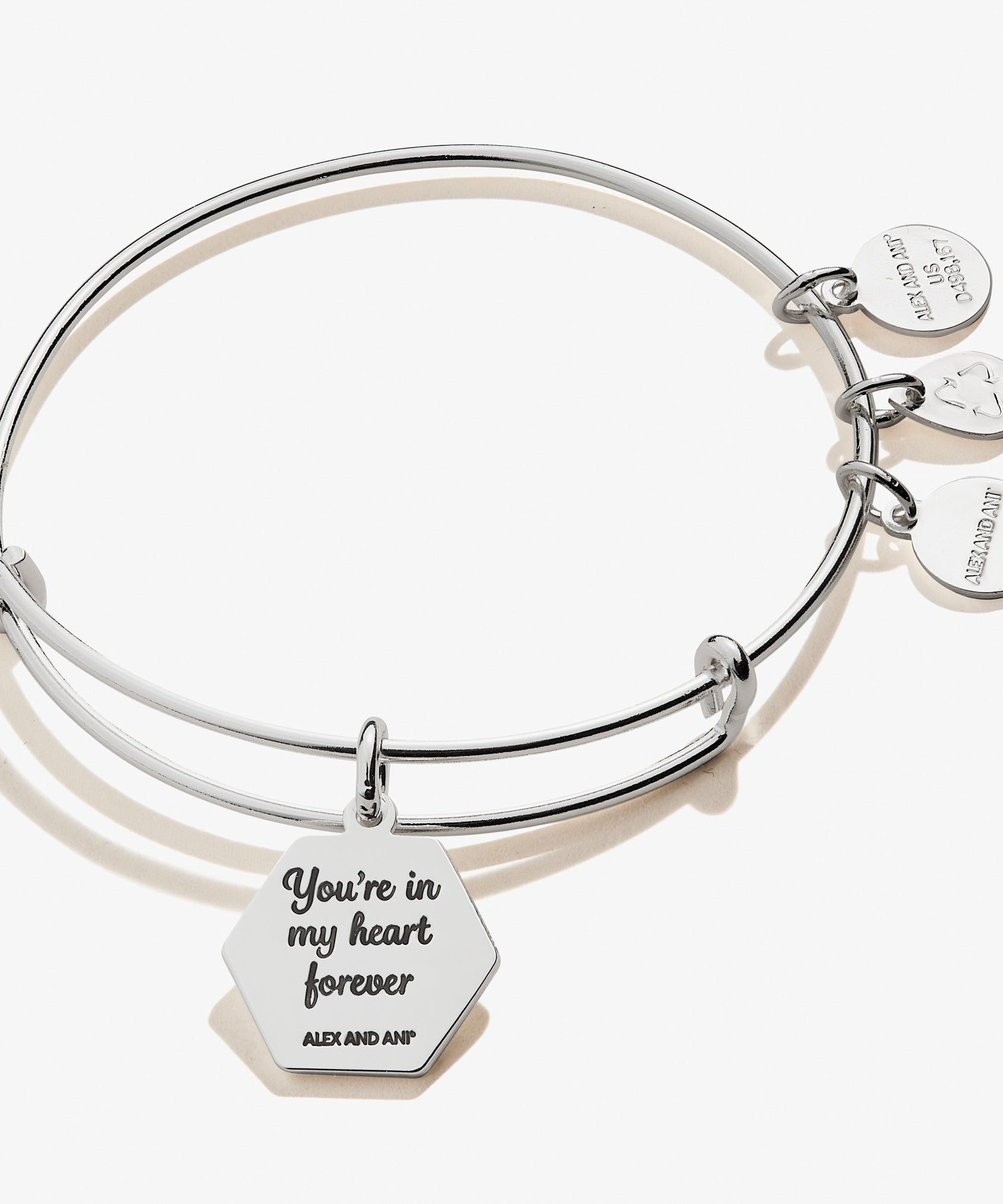 Stepmom 'You're In My Heart Forever' Charm Bangle