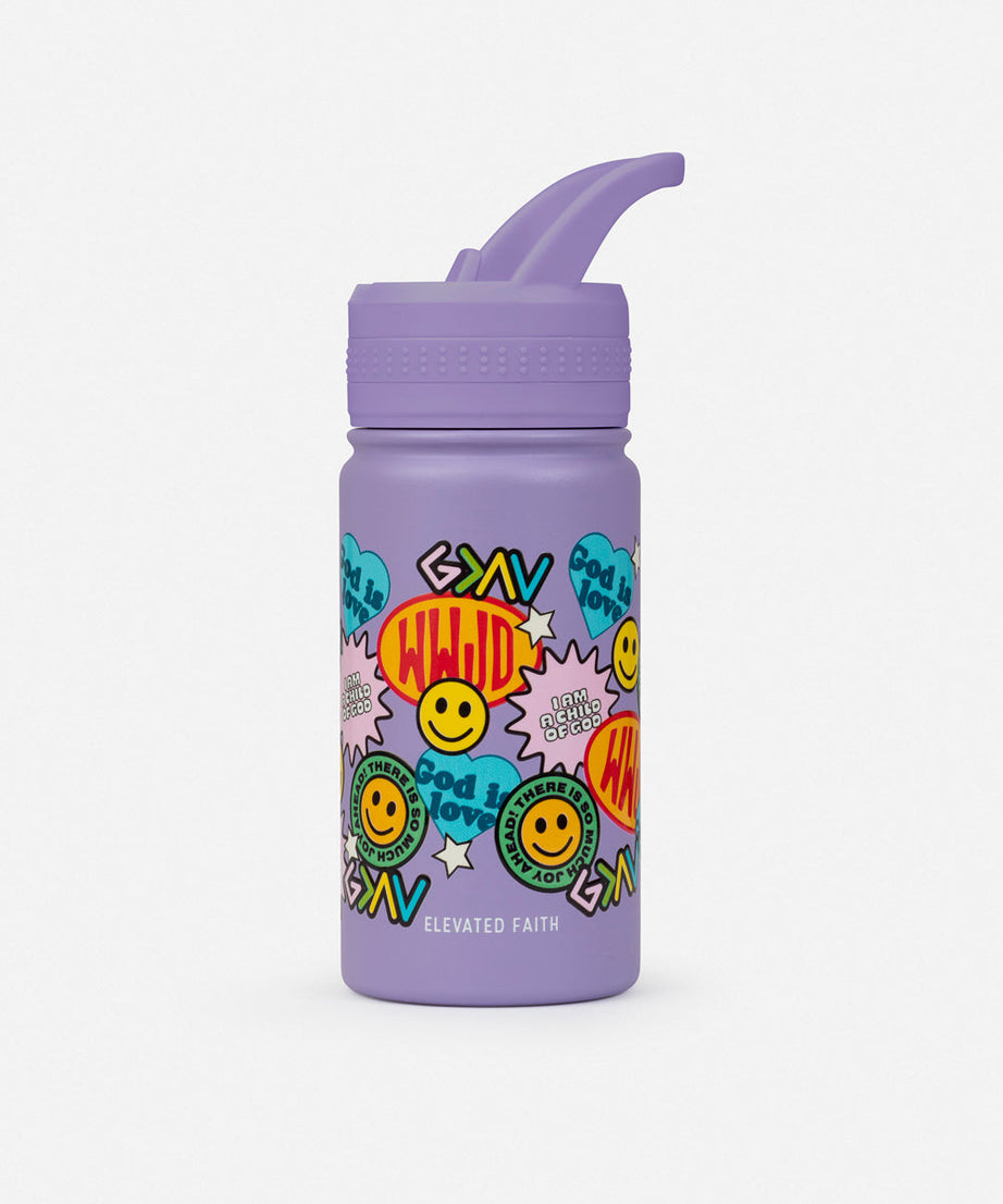 Sticker-Collage-Kinder-Trinkflasche