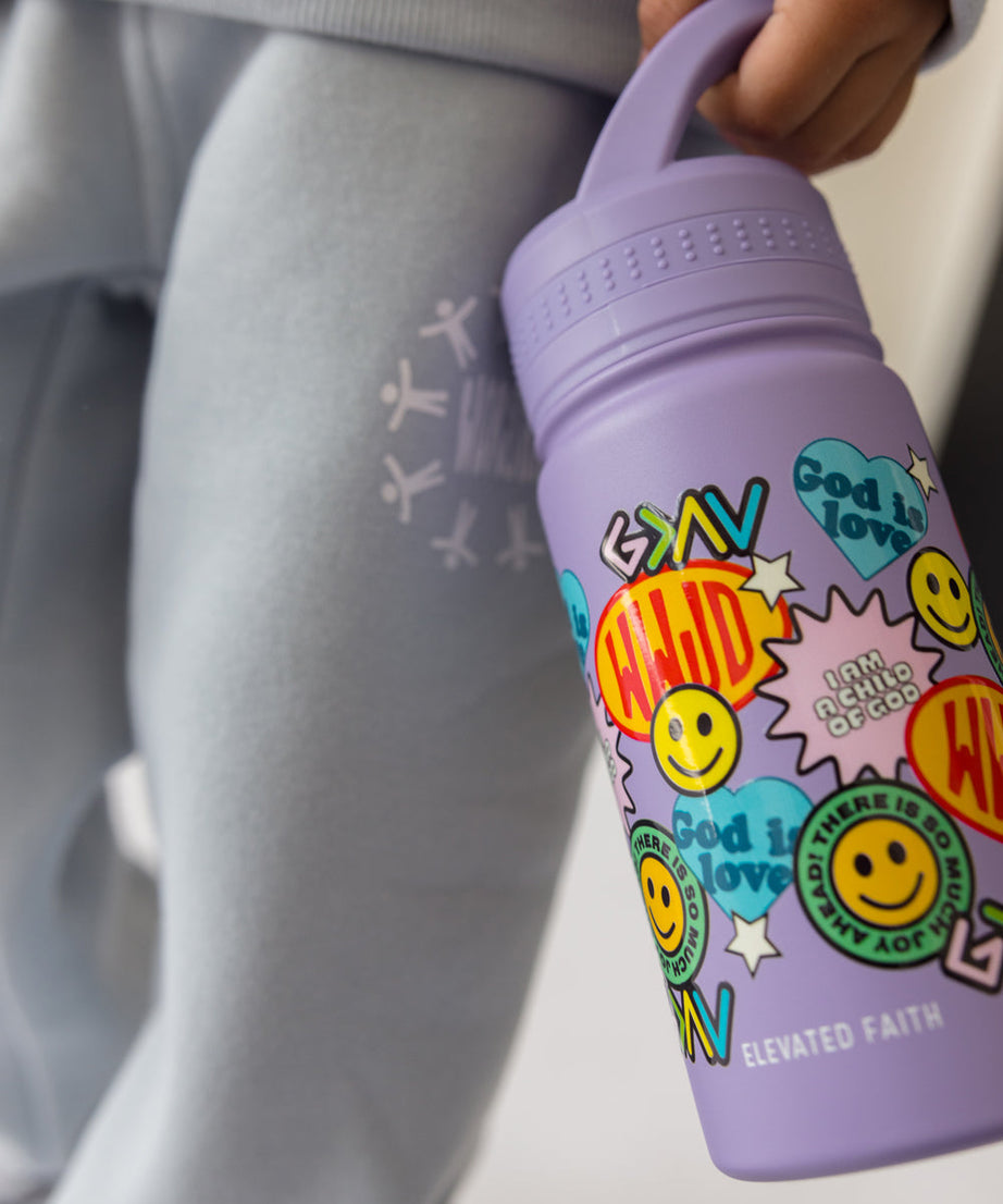 Sticker-Collage-Kinder-Trinkflasche