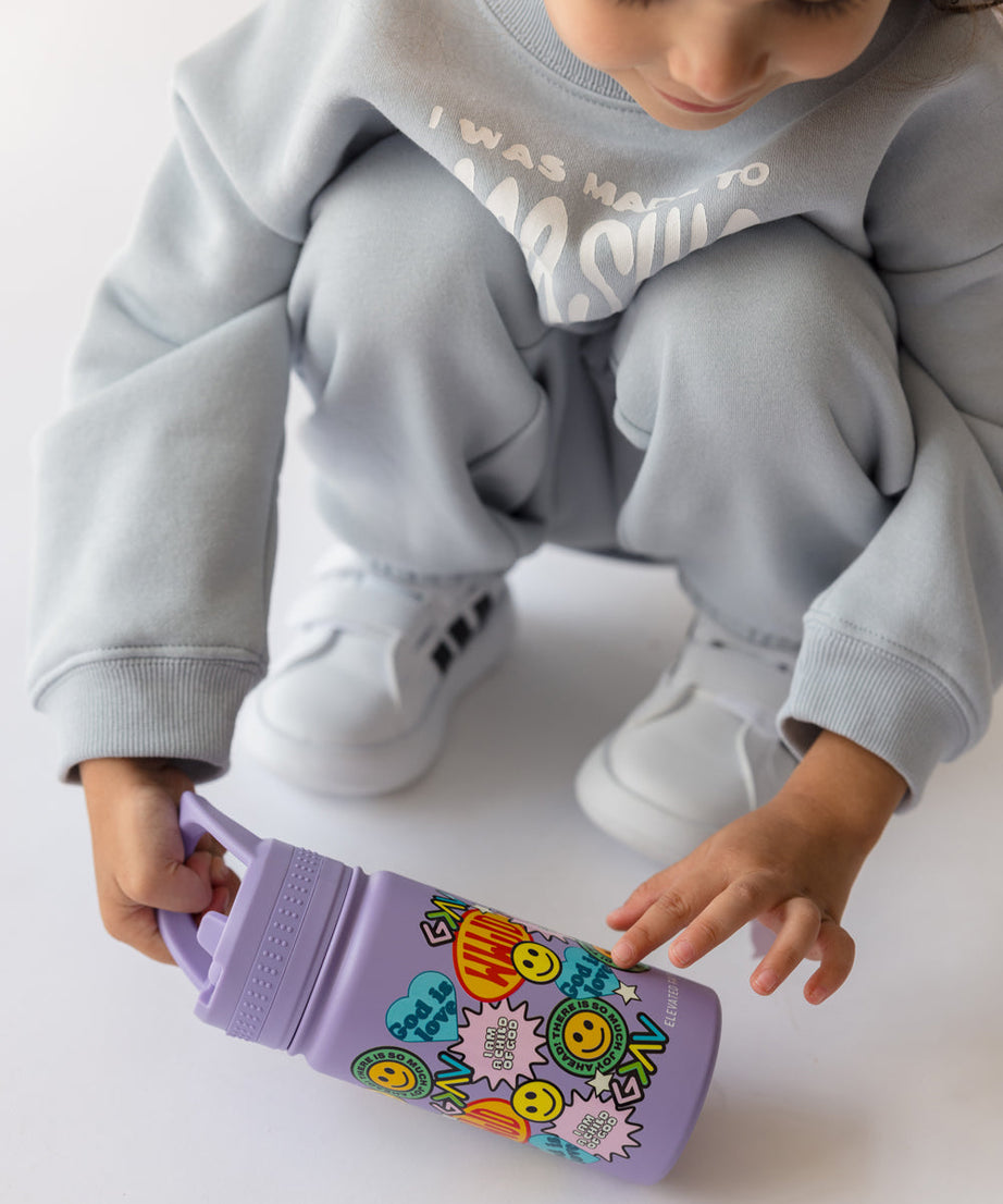 Sticker-Collage-Kinder-Trinkflasche