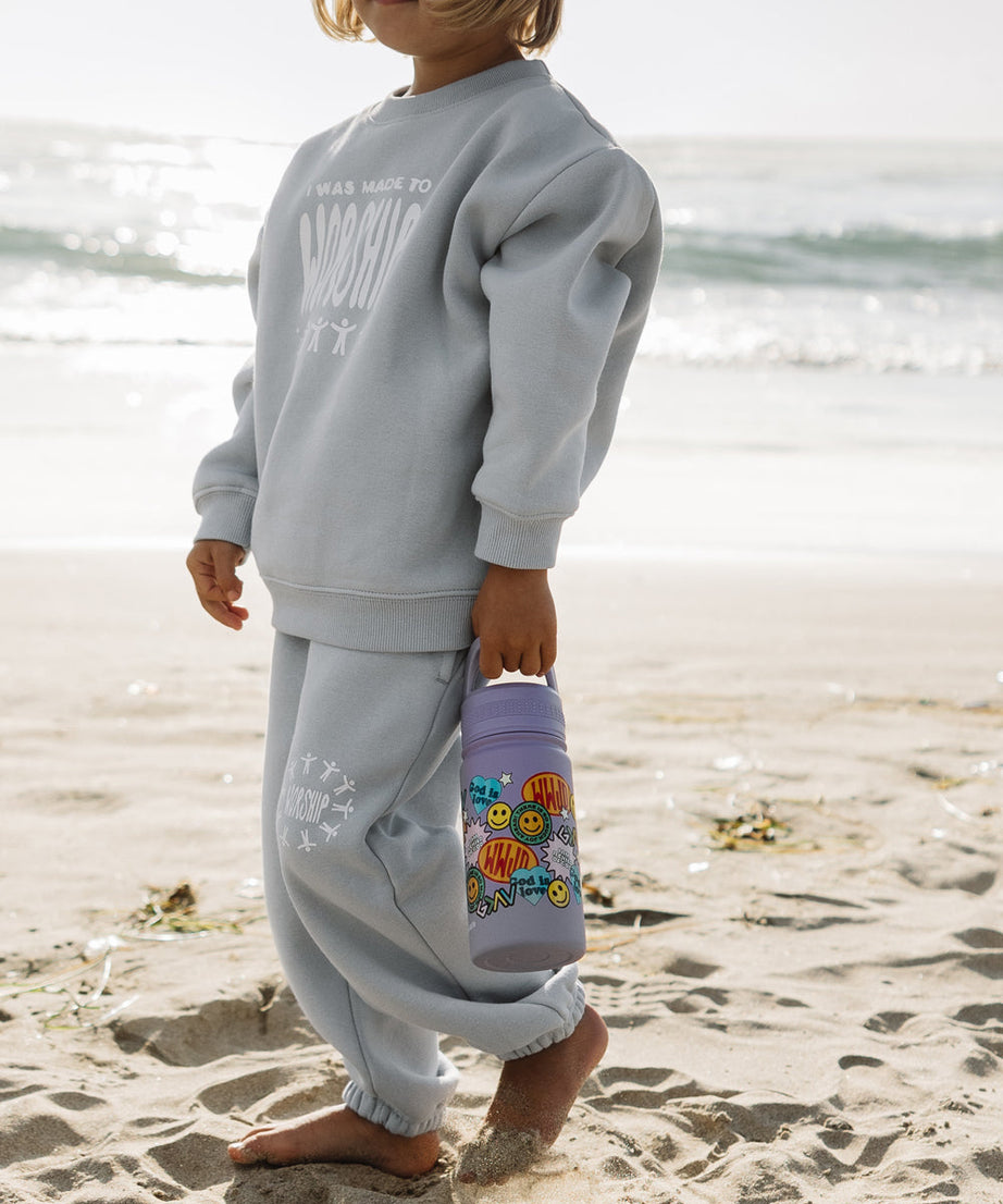 Sticker-Collage-Kinder-Trinkflasche