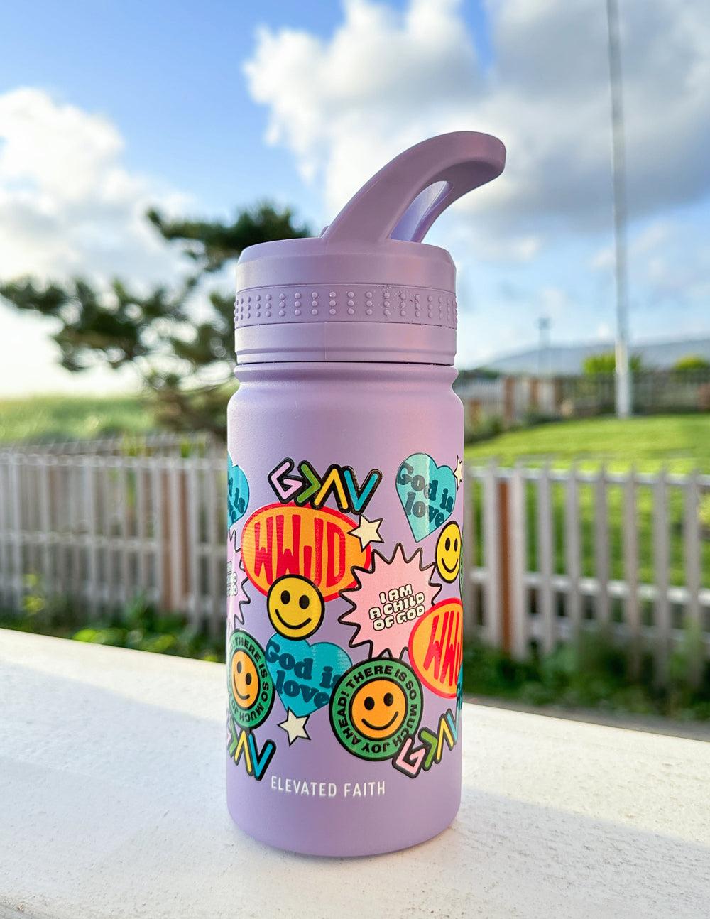 Sticker-Collage-Kinder-Trinkflasche