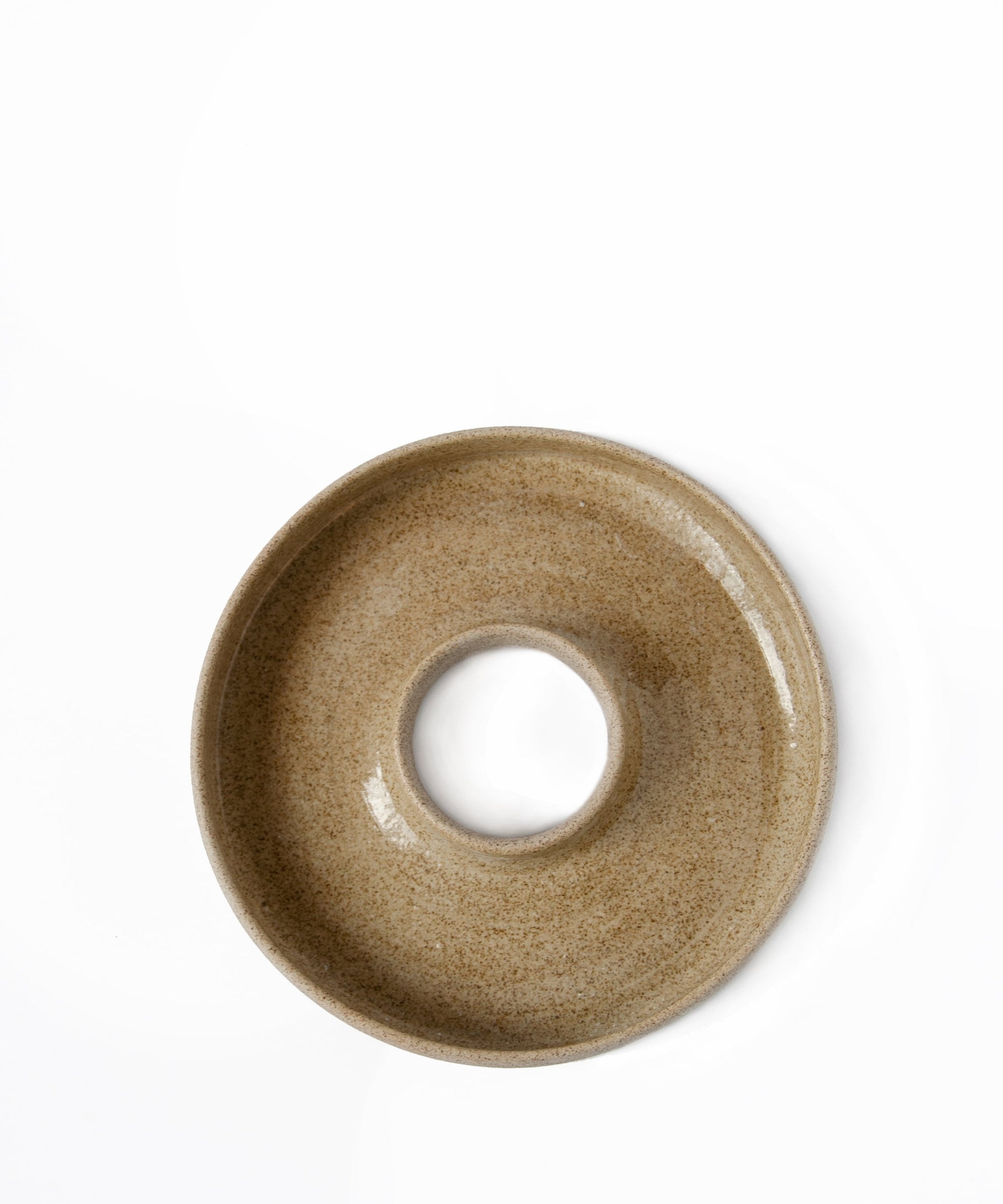 Handgemachte Servierplatte aus Steinzeug „Concrete“