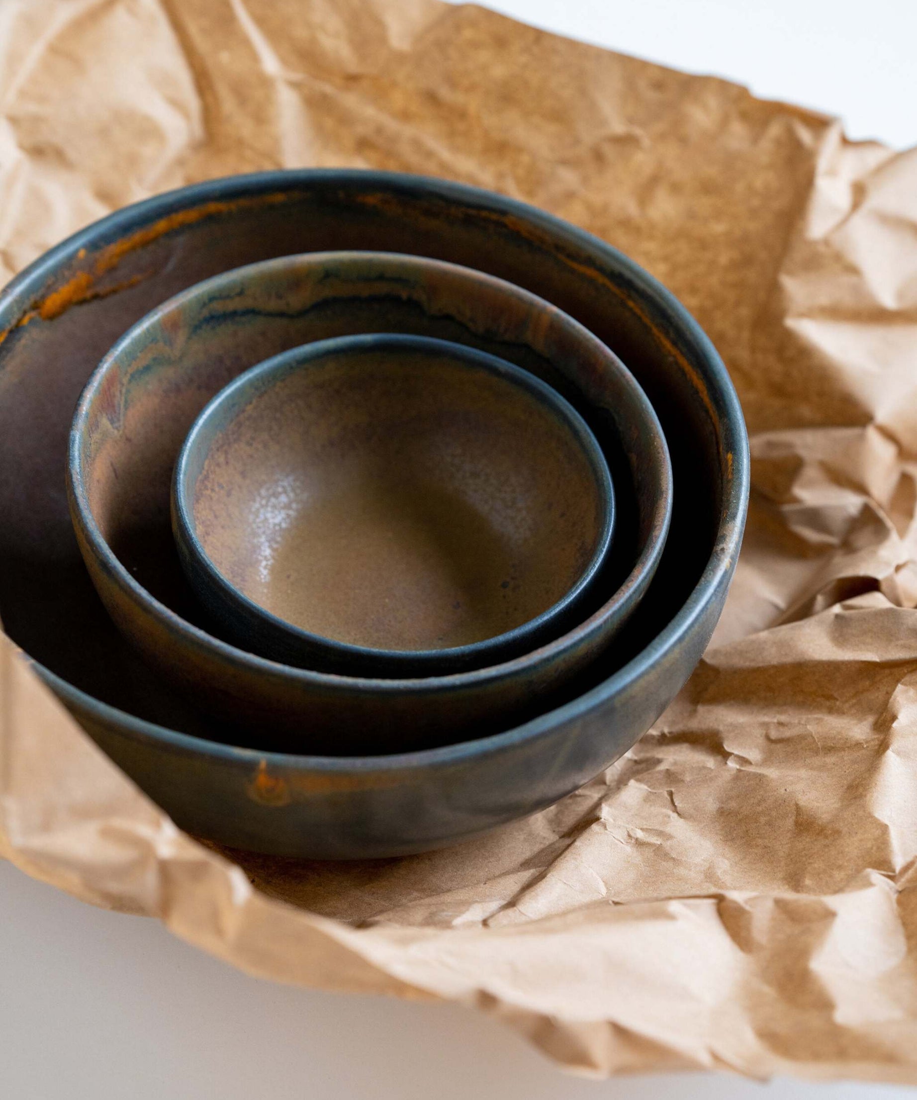 Rust Steingut-Schalenset