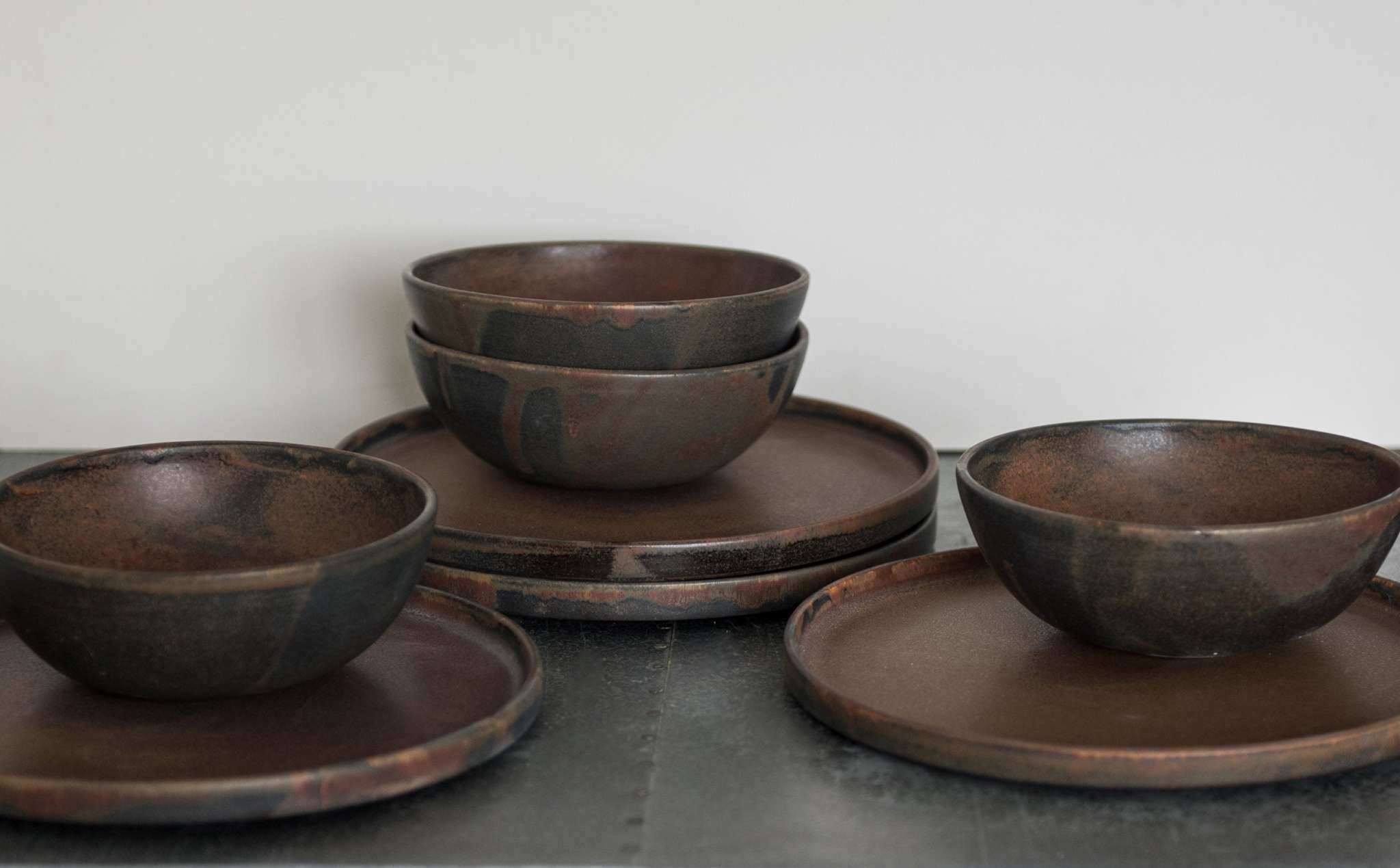 Rust Stoneware Soup Bowl