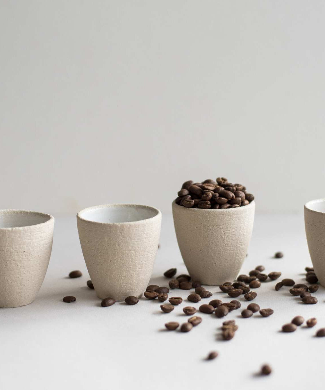 Handgemachte Espressotasse aus Steinzeug