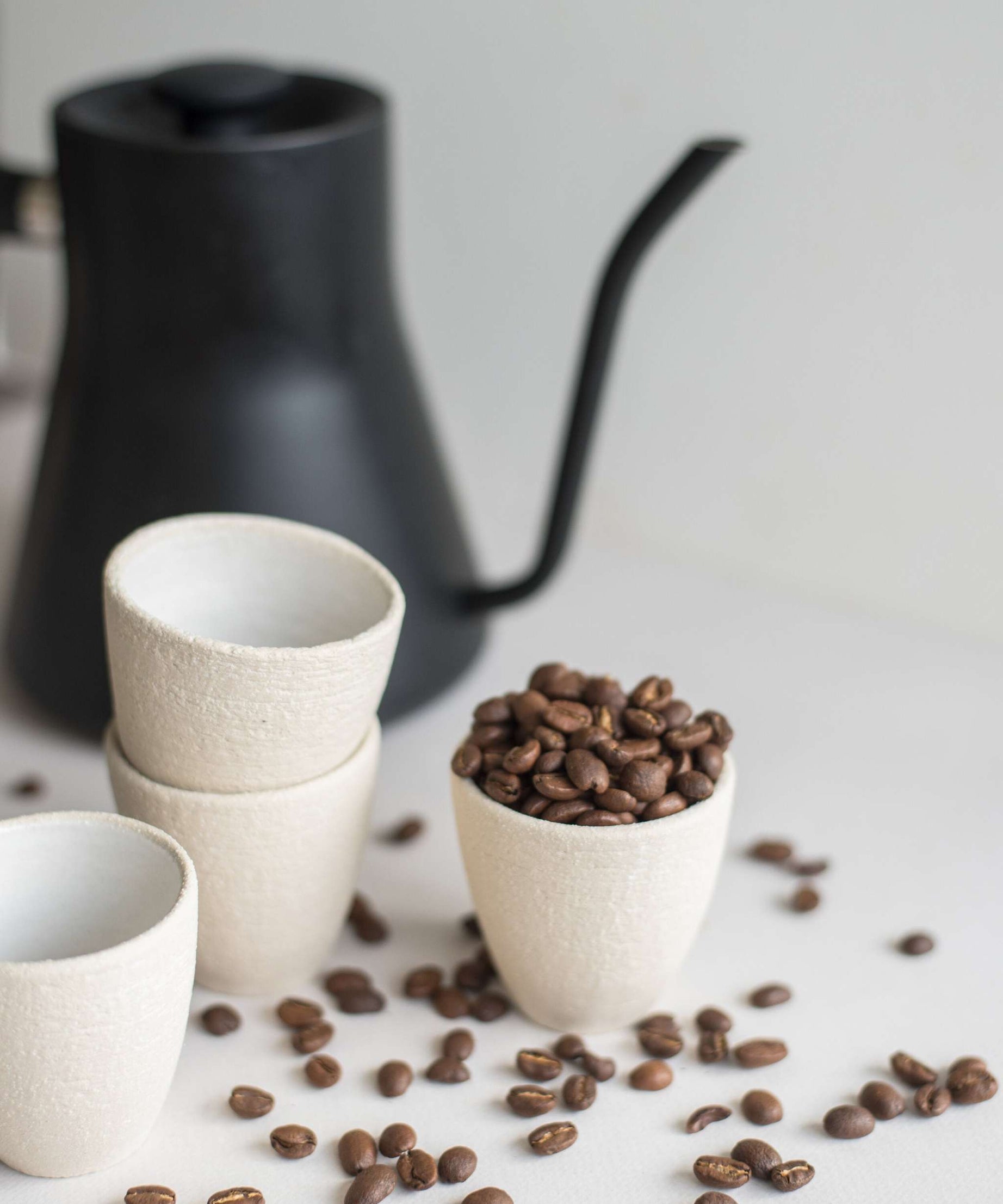 Handgemachte Espressotasse aus Steinzeug