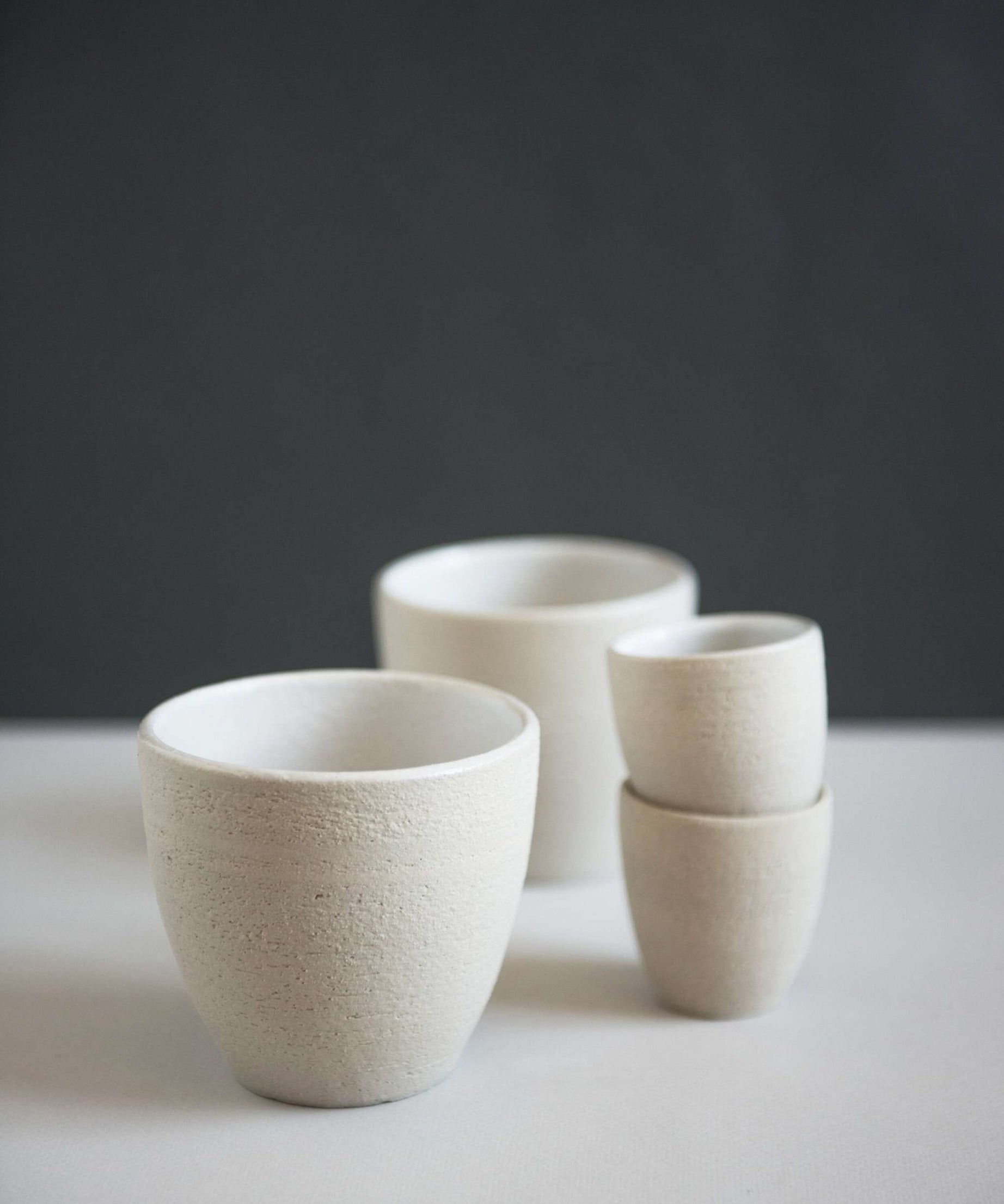 Handgemachte Steingut-Kaffeetasse