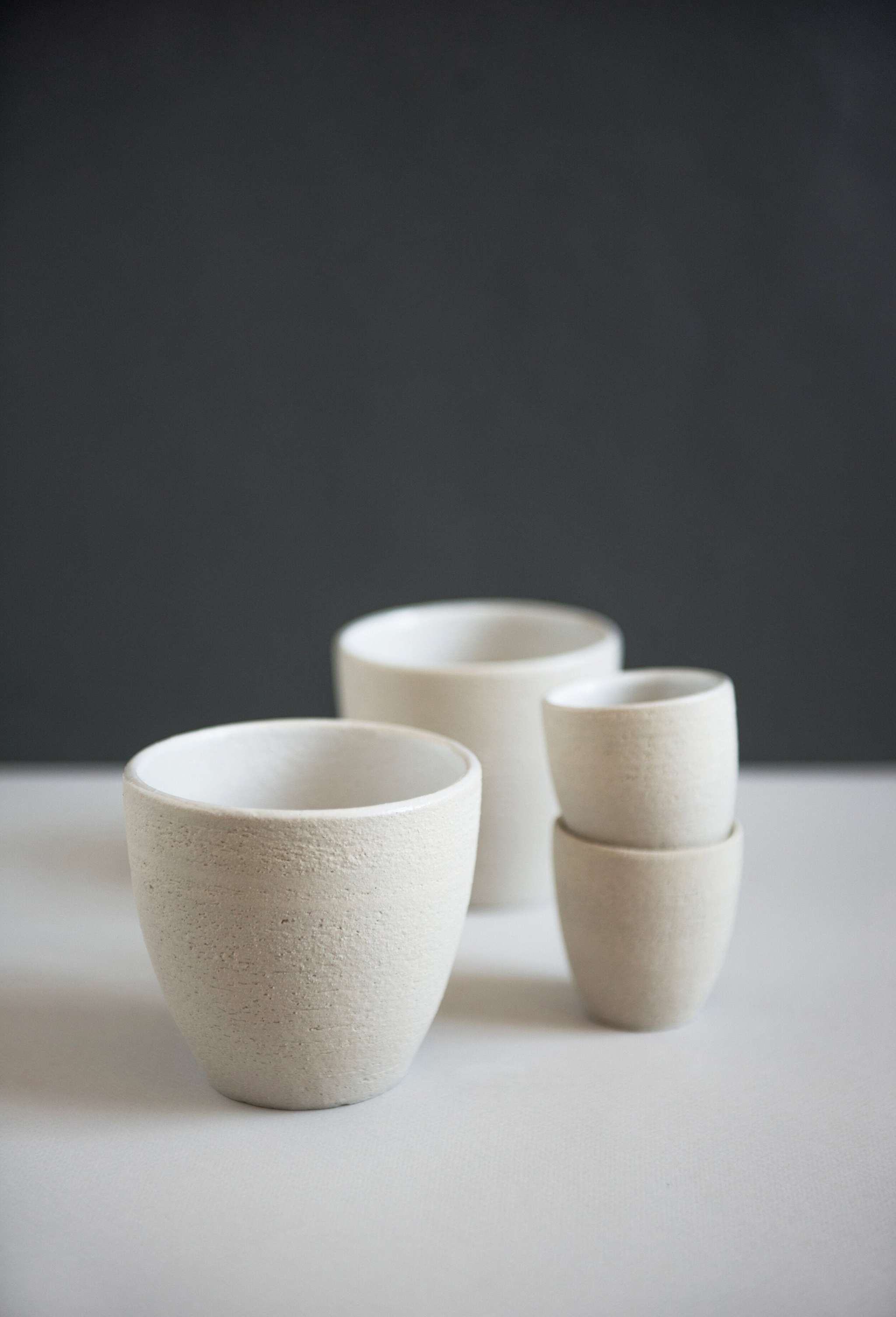 Handgemachte Steingut-Kaffeetasse