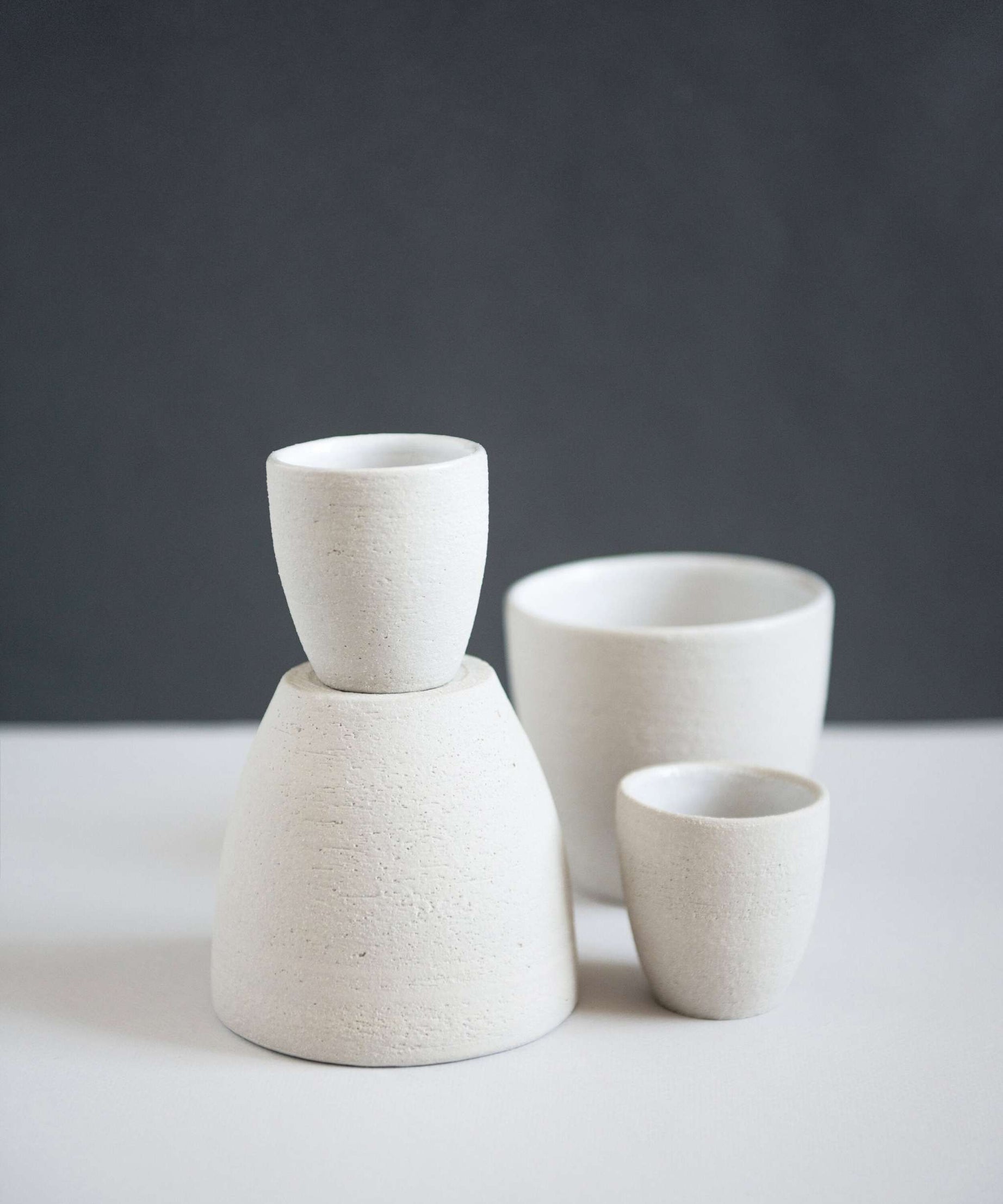 Handgemachte Steingut-Kaffeetasse