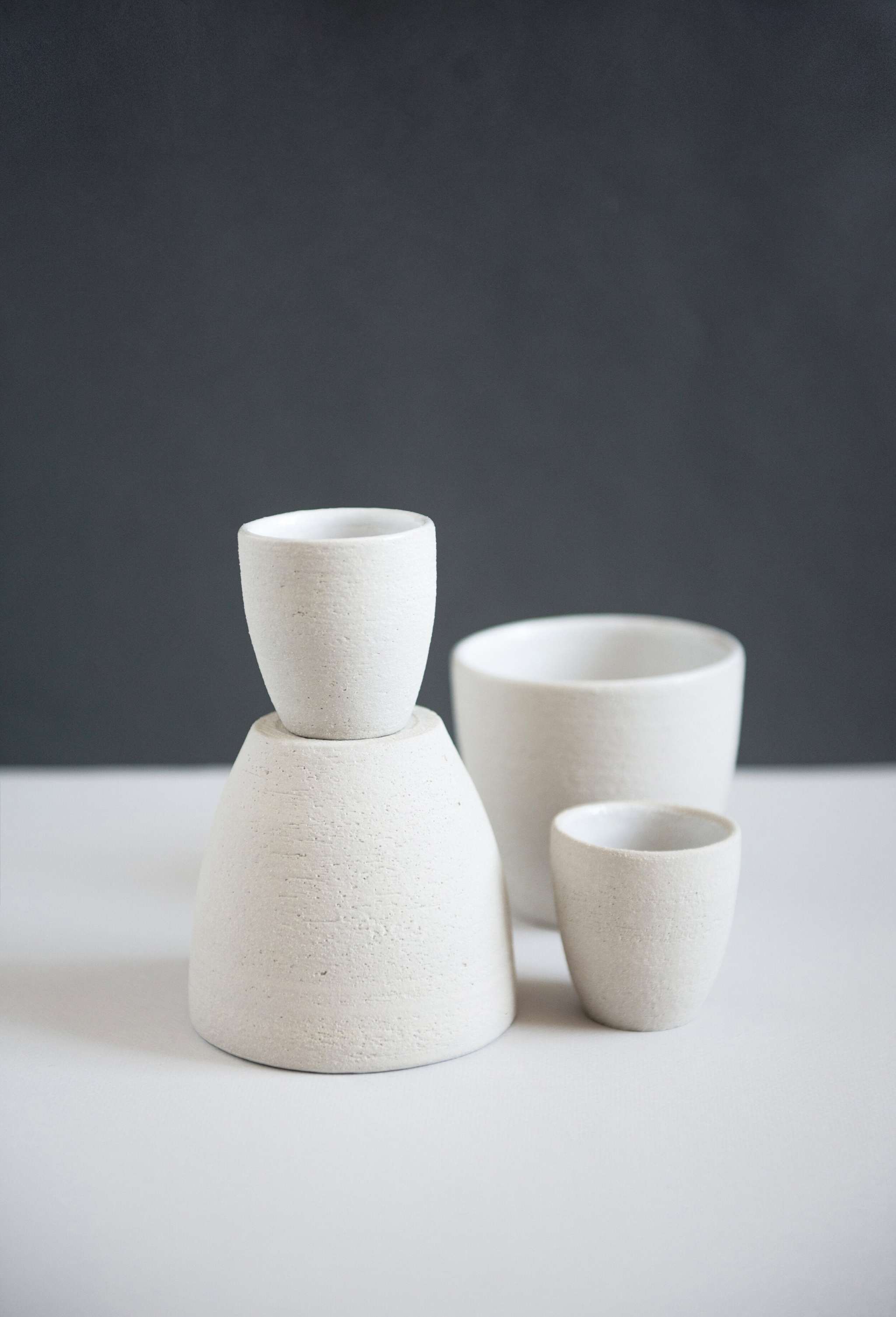 Handgemachte Steingut-Kaffeetasse
