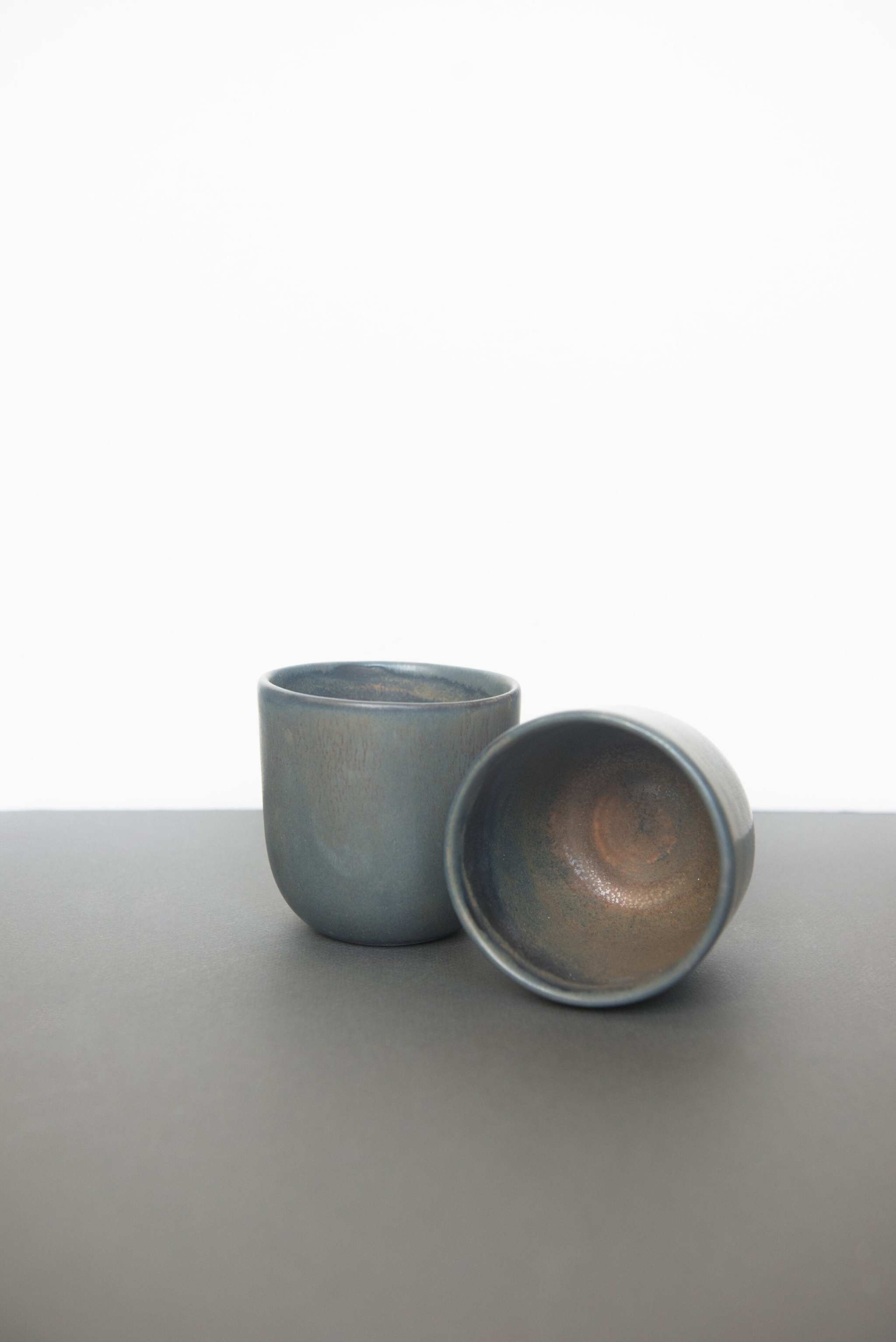 Rust Stoneware Coffee Cup