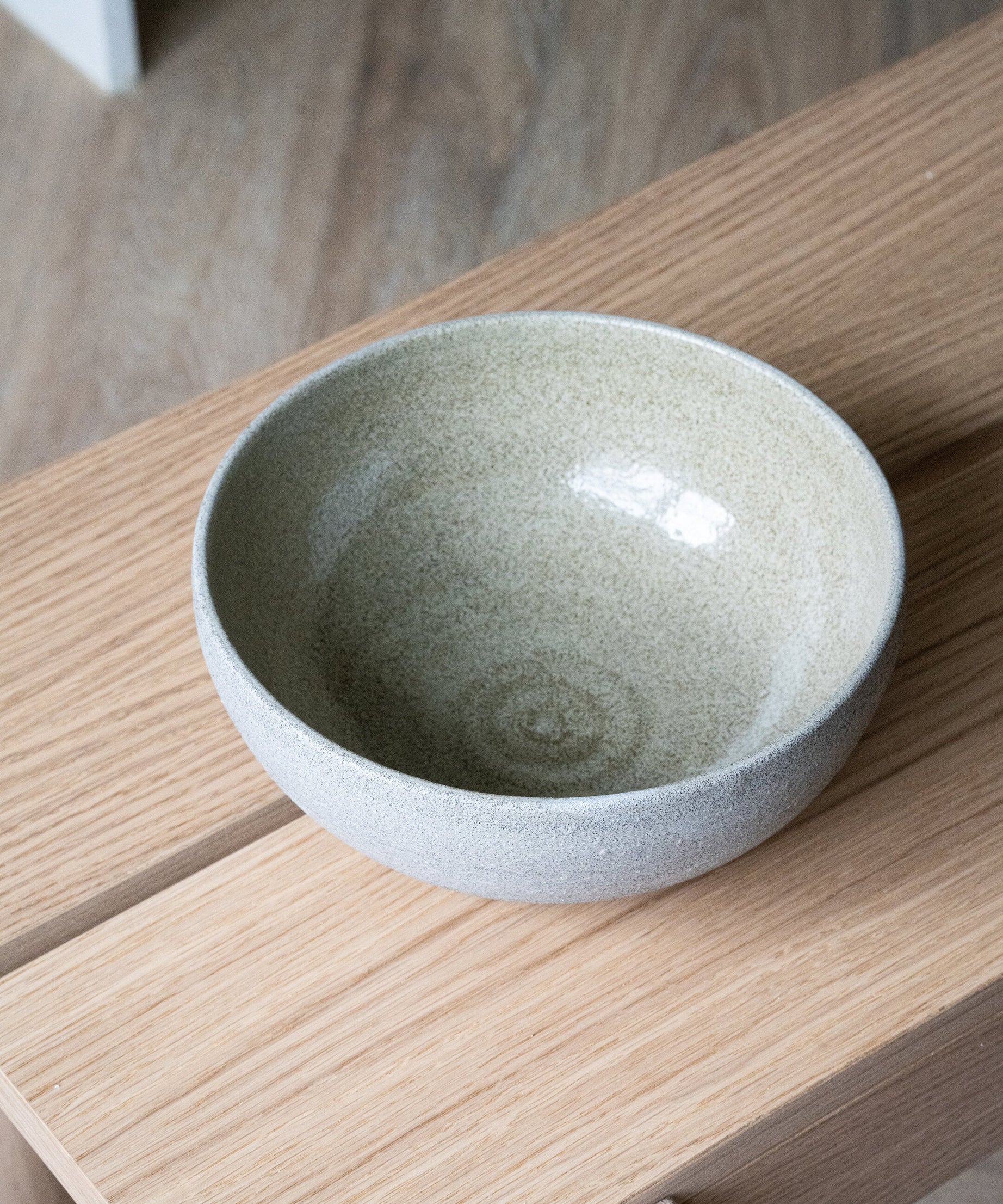 Handgemachte Steingut Ramen-Schale "Concrete"