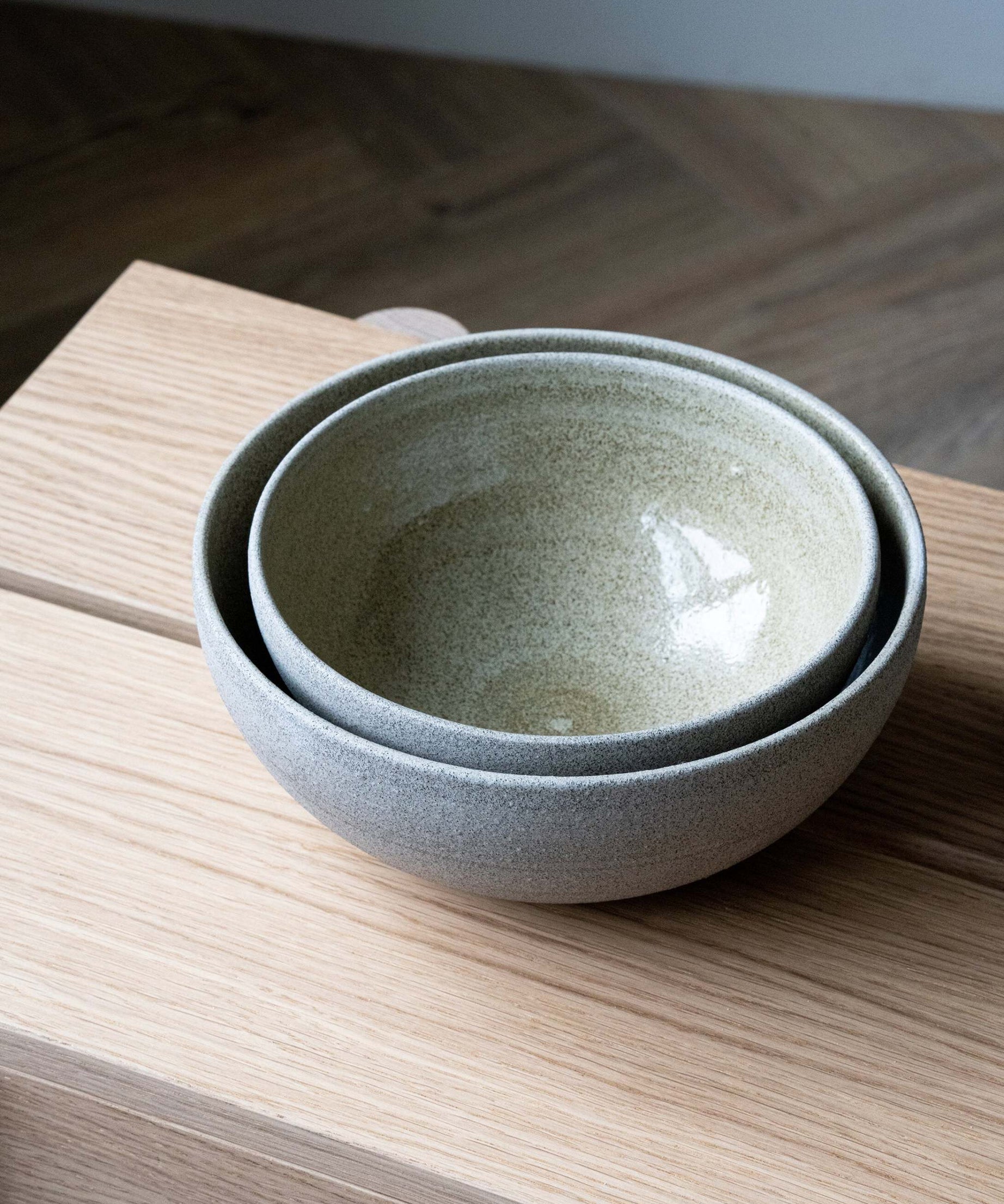 Steingut Schalenset "Beton"