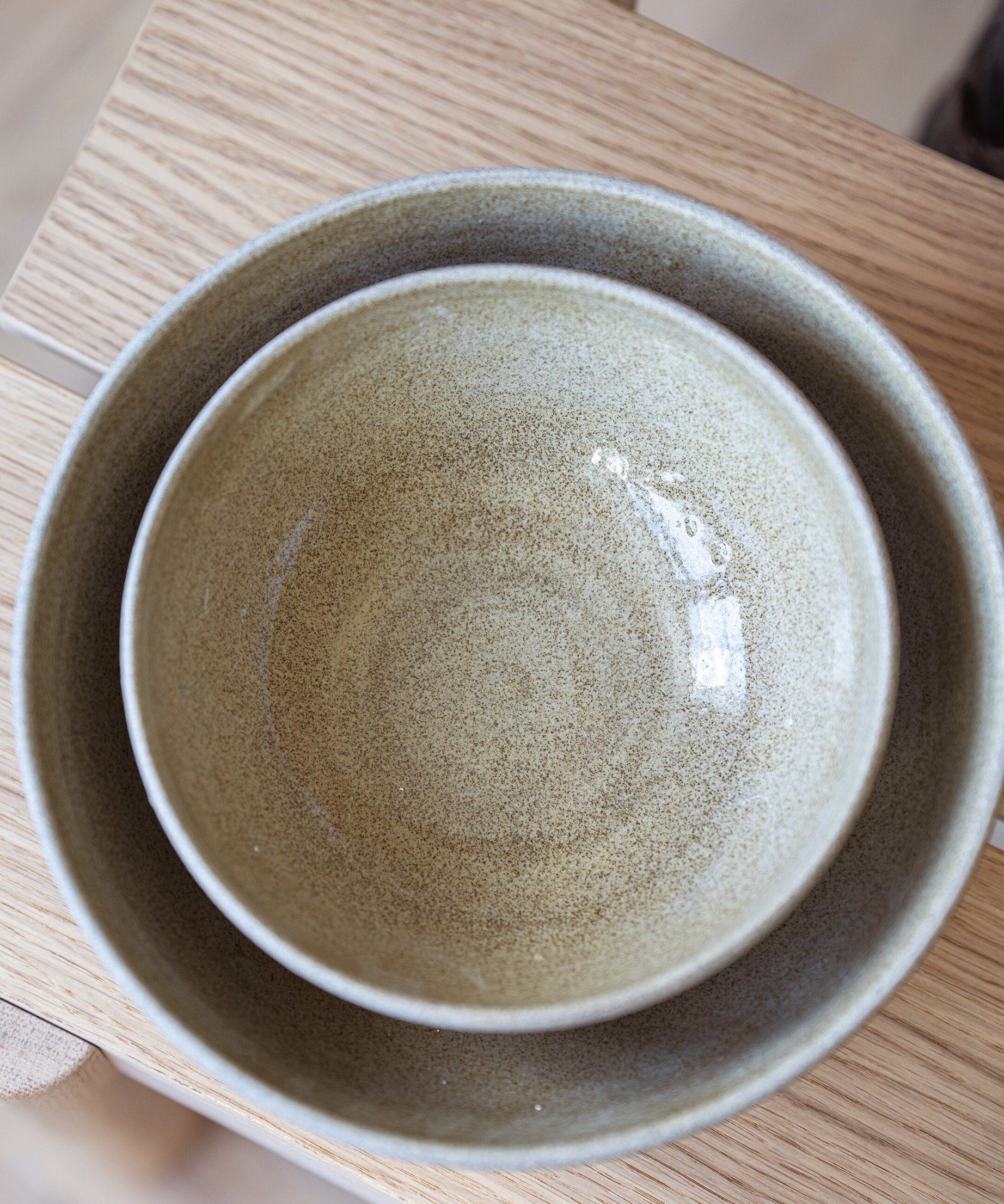 Steingut Große Obstschale „Concrete“