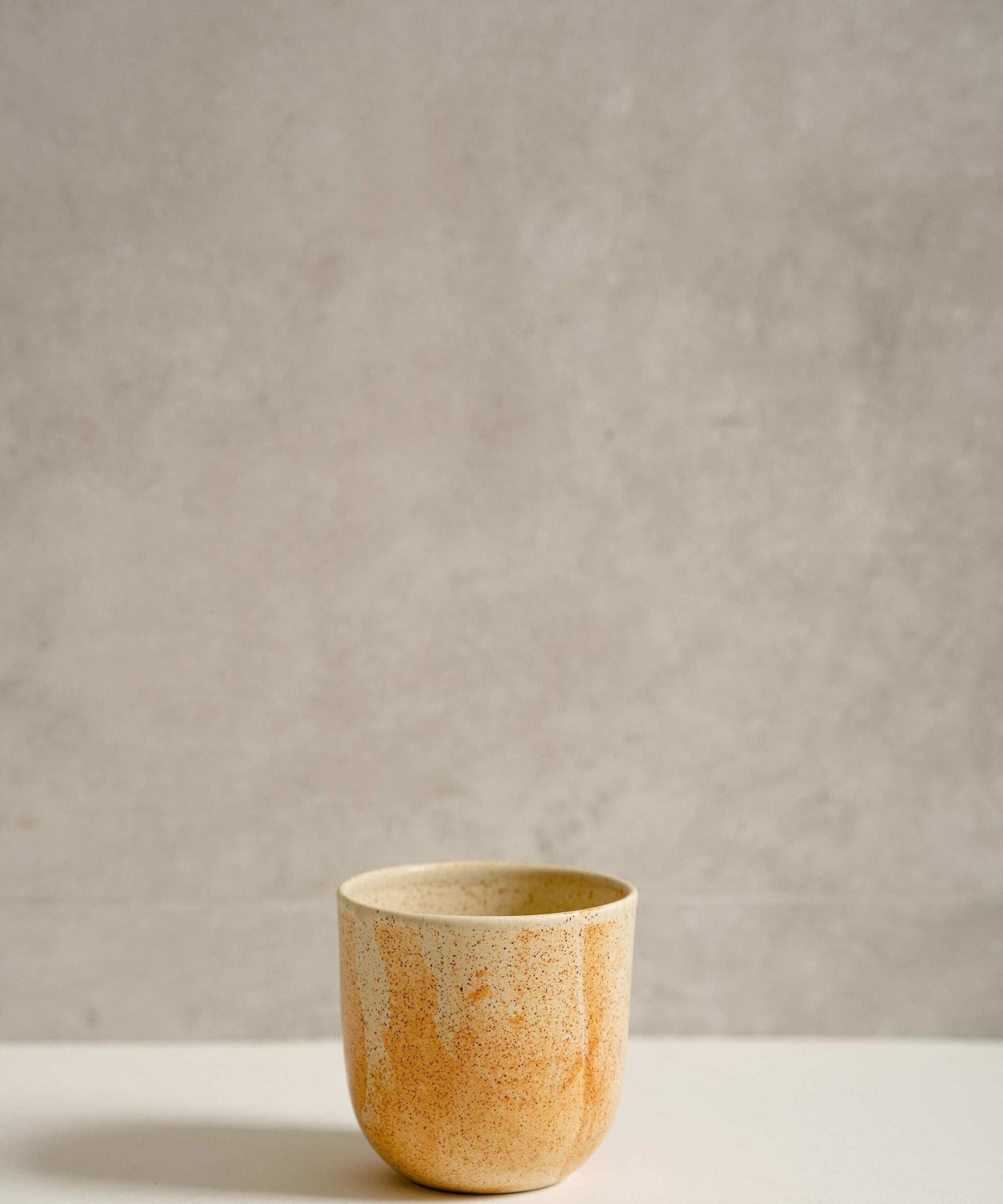 Kaffeetasse Steingut Beige