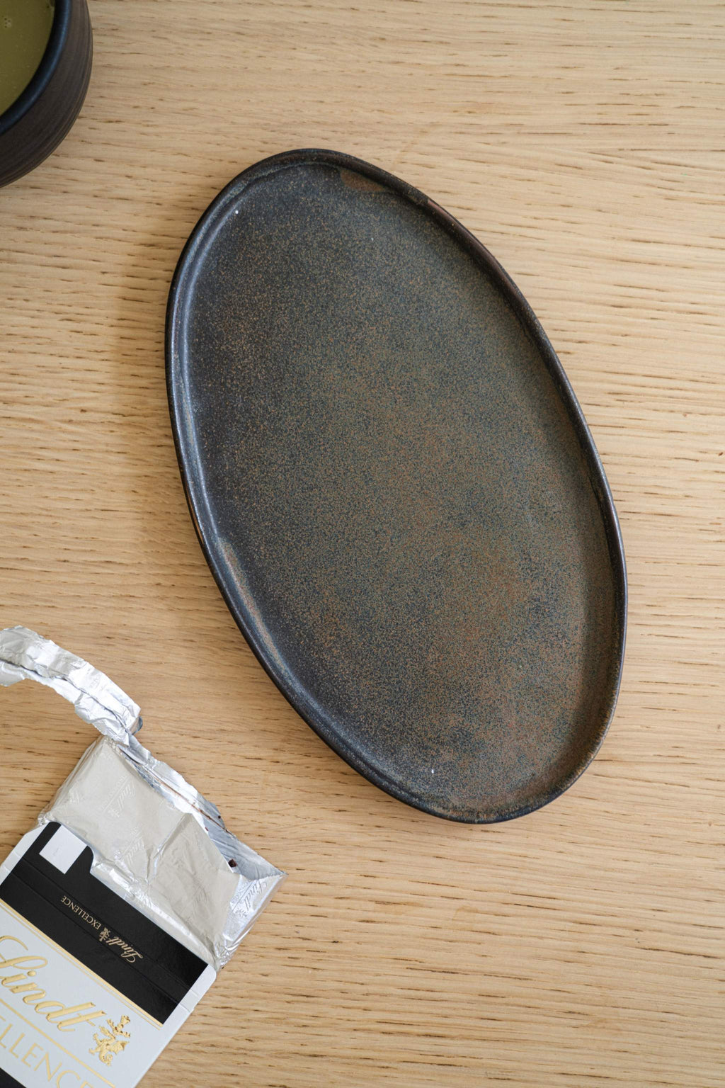 Rust Matte Stoneware Serving Platter