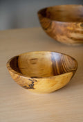 Hand Carved Walnut Wood Nesting Bowl Set