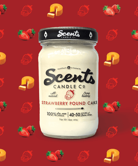 Scents Candle Co. Strawberry Pound Cake Soy Wax Candles