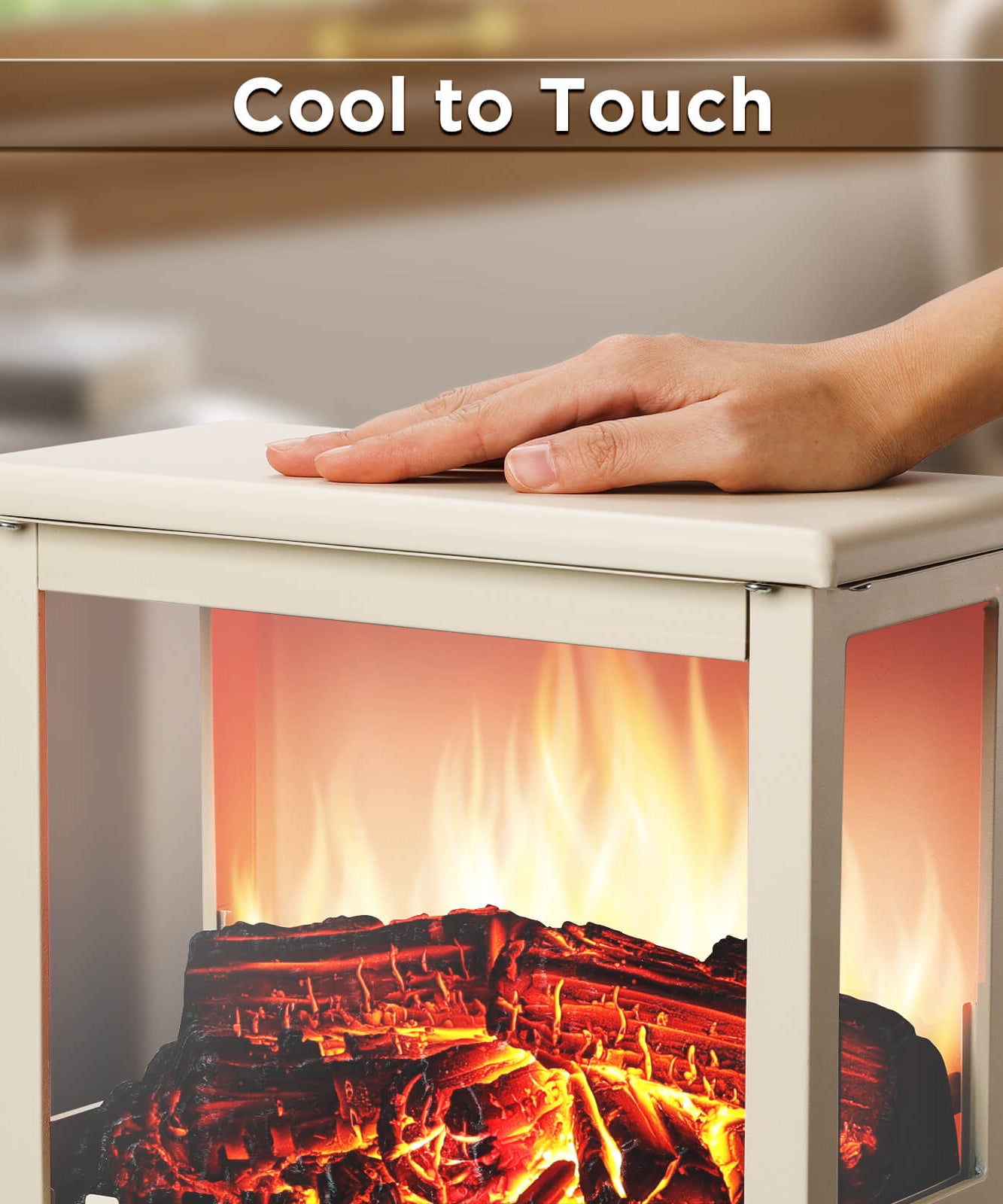 (Open Box) Suburbs TS17Q Electric Fireplace Stove Heater