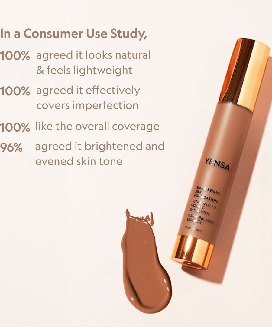 Super Serum Silk Natural Glow Hydrating Peptide Foundation for Radiant Skin