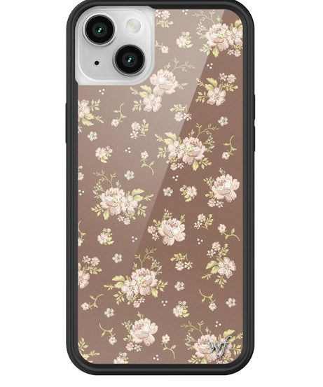 Brown Floral iPhone Case