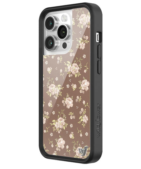 Brown Floral iPhone Case