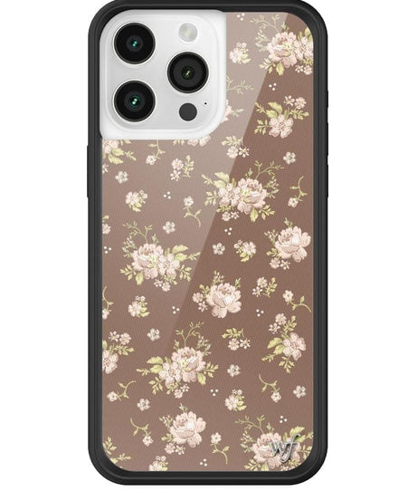 Brown Floral iPhone Case