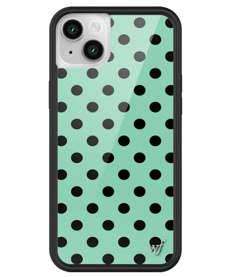 Polka Dot | Turquoise and Black iPhone Case