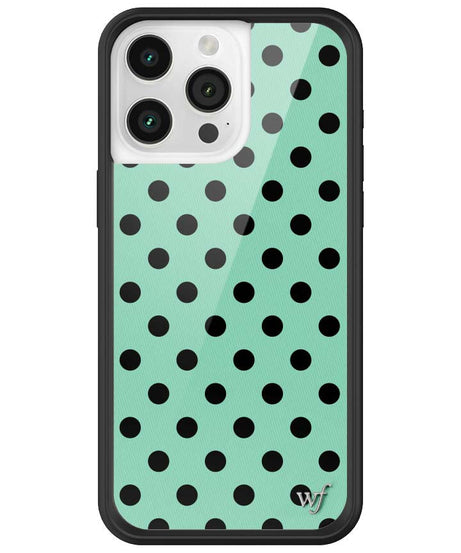 Polka Dot | Turquoise and Black iPhone Case