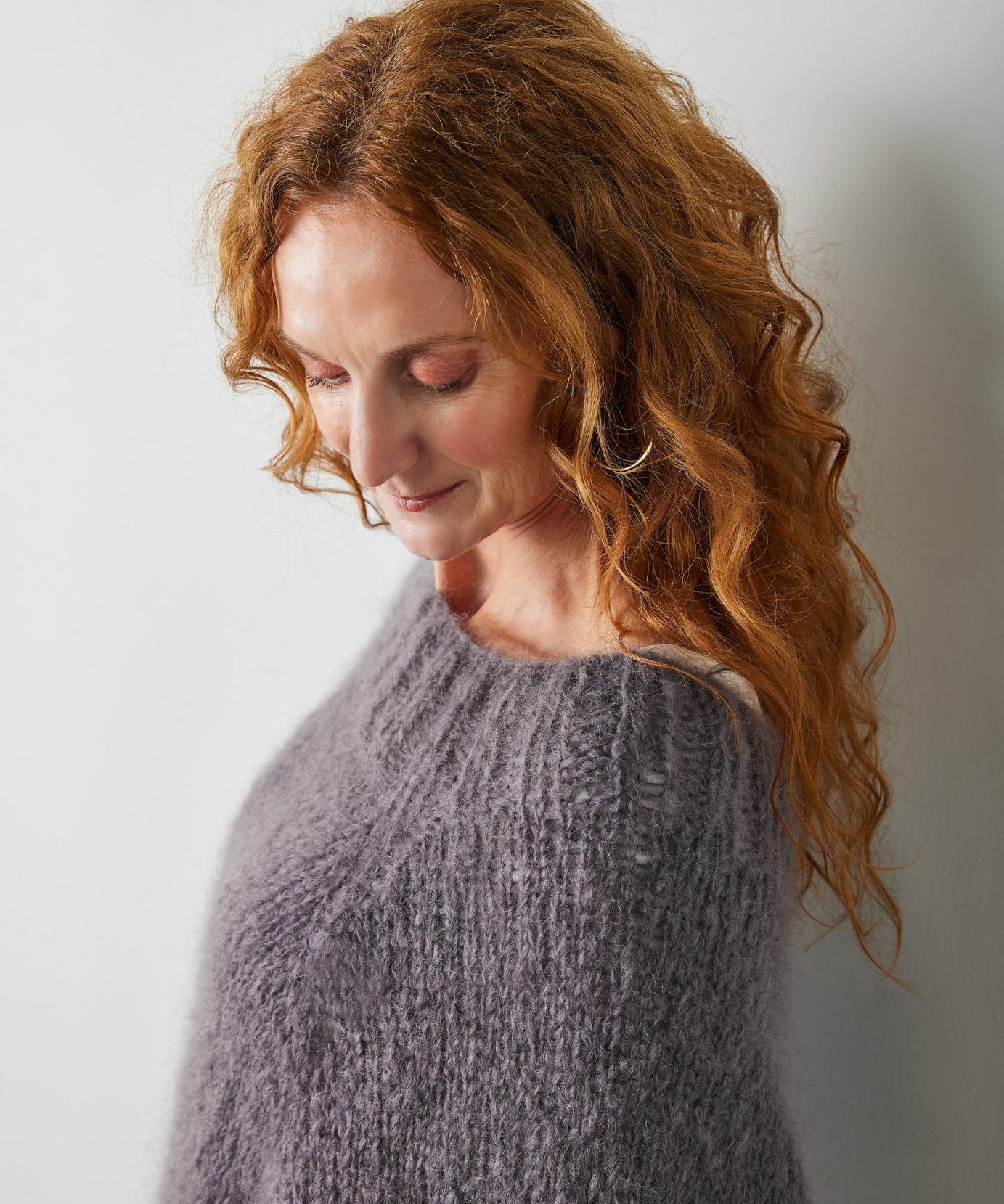 Grey Knit-Your-Own Love Poncho Kit