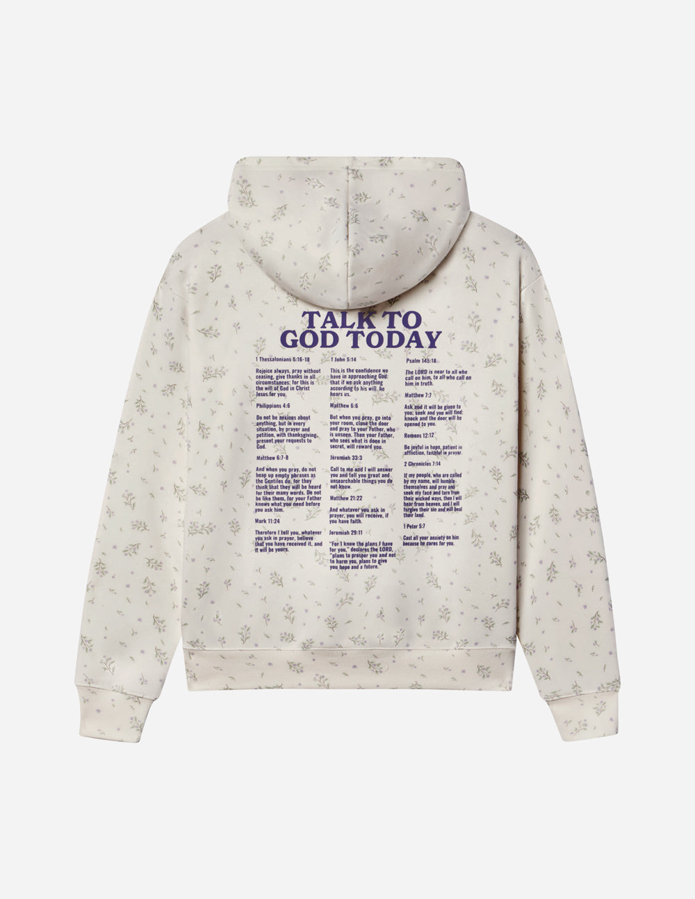 Talk to God Allover Wildflower Unisex Hoodie