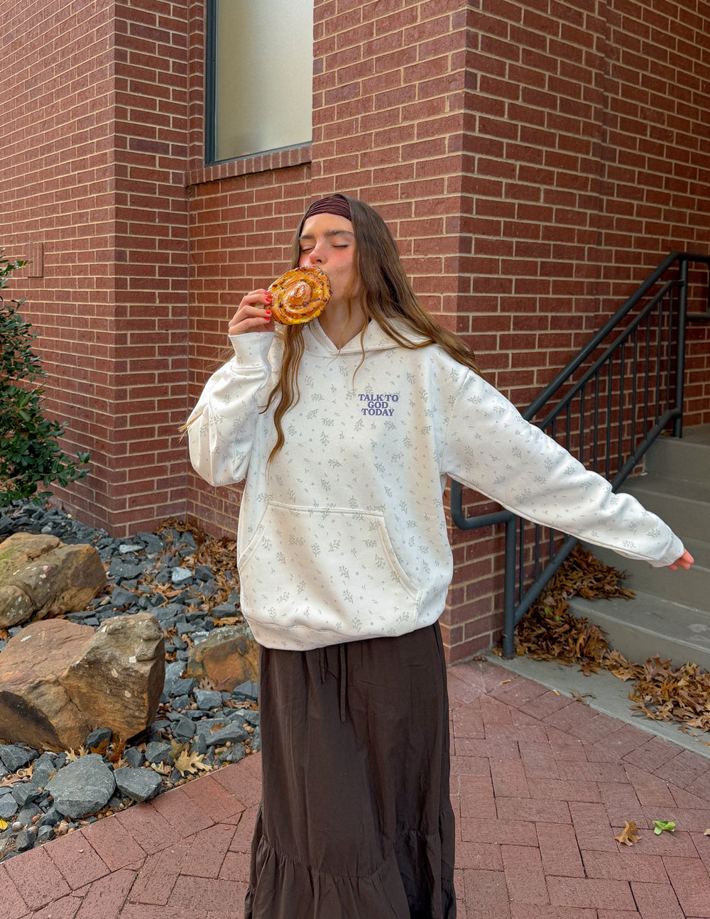 Talk to God Allover Wildflower Unisex Hoodie