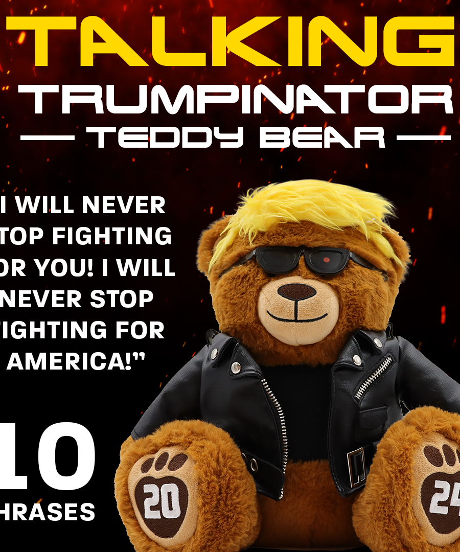 Talking Trumpinator Teddy Bear - Says 10 Phrases