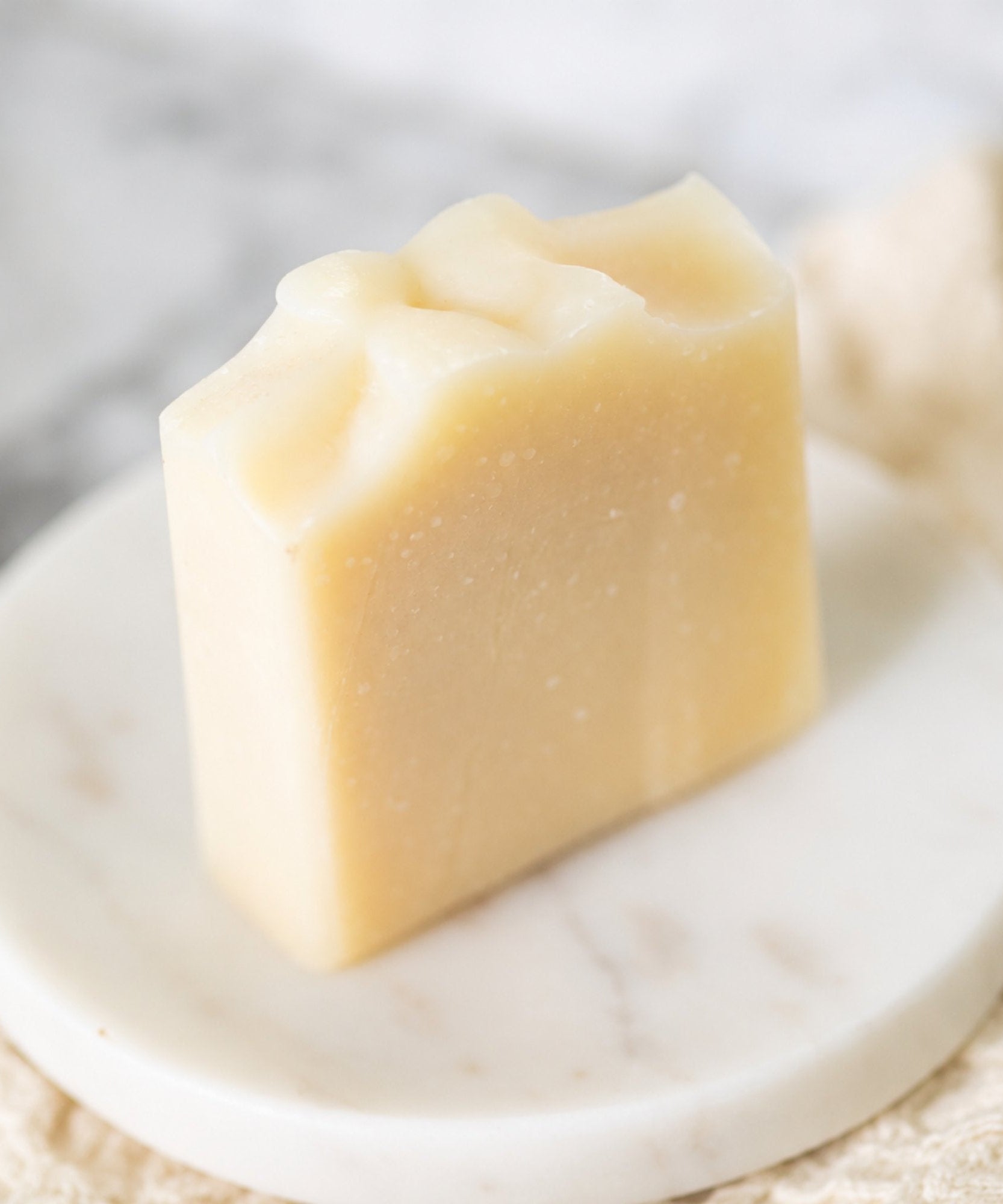 Pure Tallow + Honey Fragrance Free Handmade Tallow and Goat Milk Soap Bar
