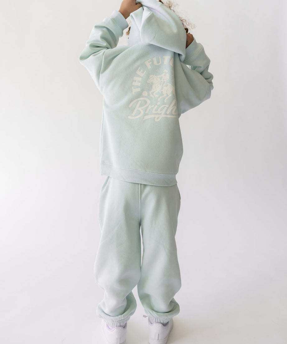 Kinder-Kapuzenpullover „The Future Is Bright“