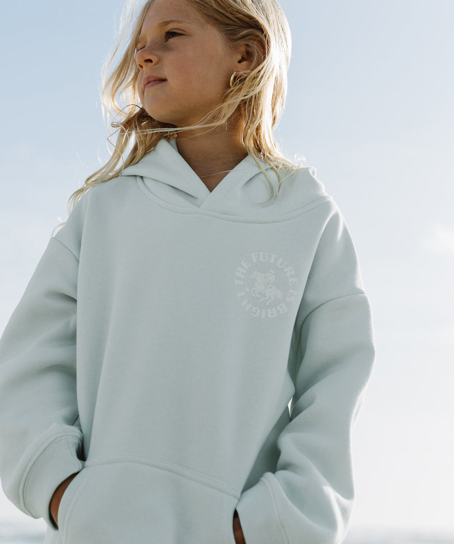 Kinder-Kapuzenpullover „The Future Is Bright“