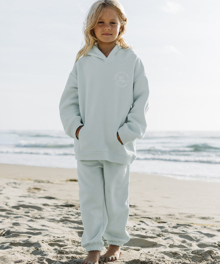 Kinder-Kapuzenpullover „The Future Is Bright“