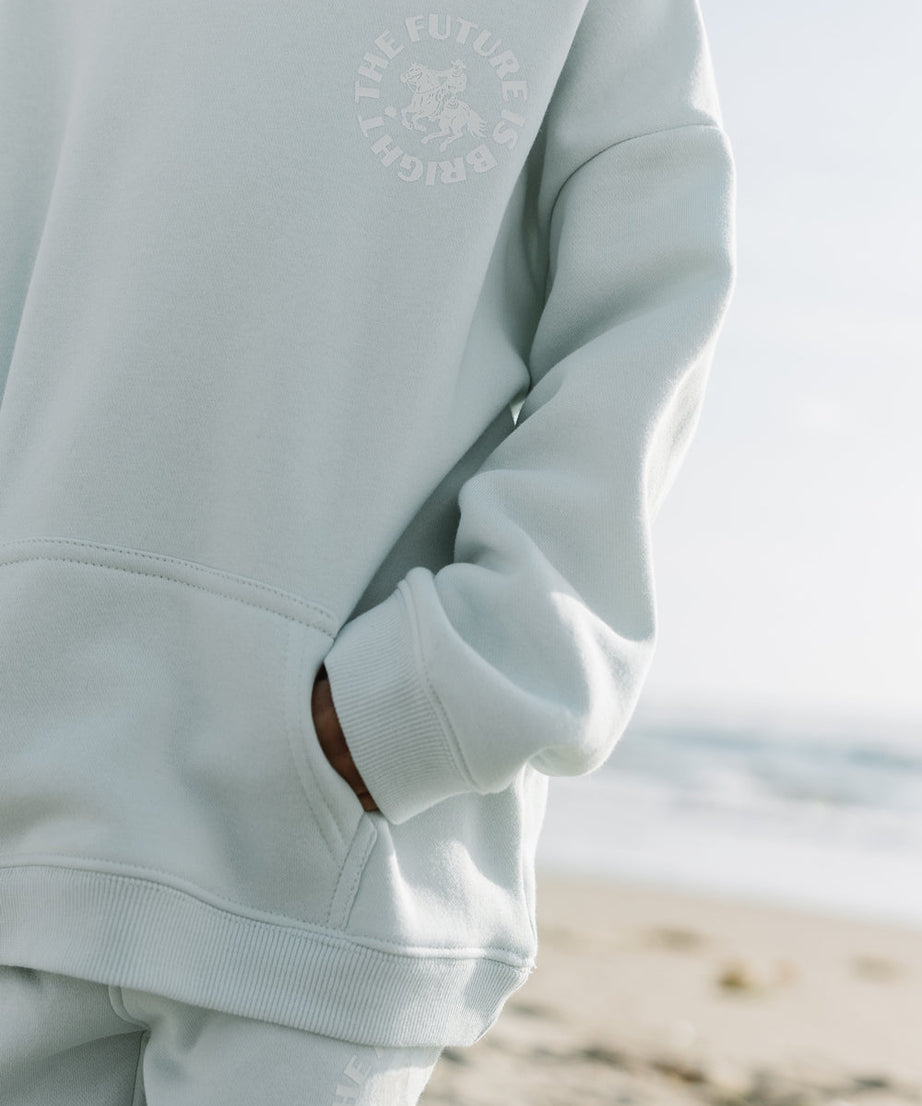 Kinder-Kapuzenpullover „The Future Is Bright“